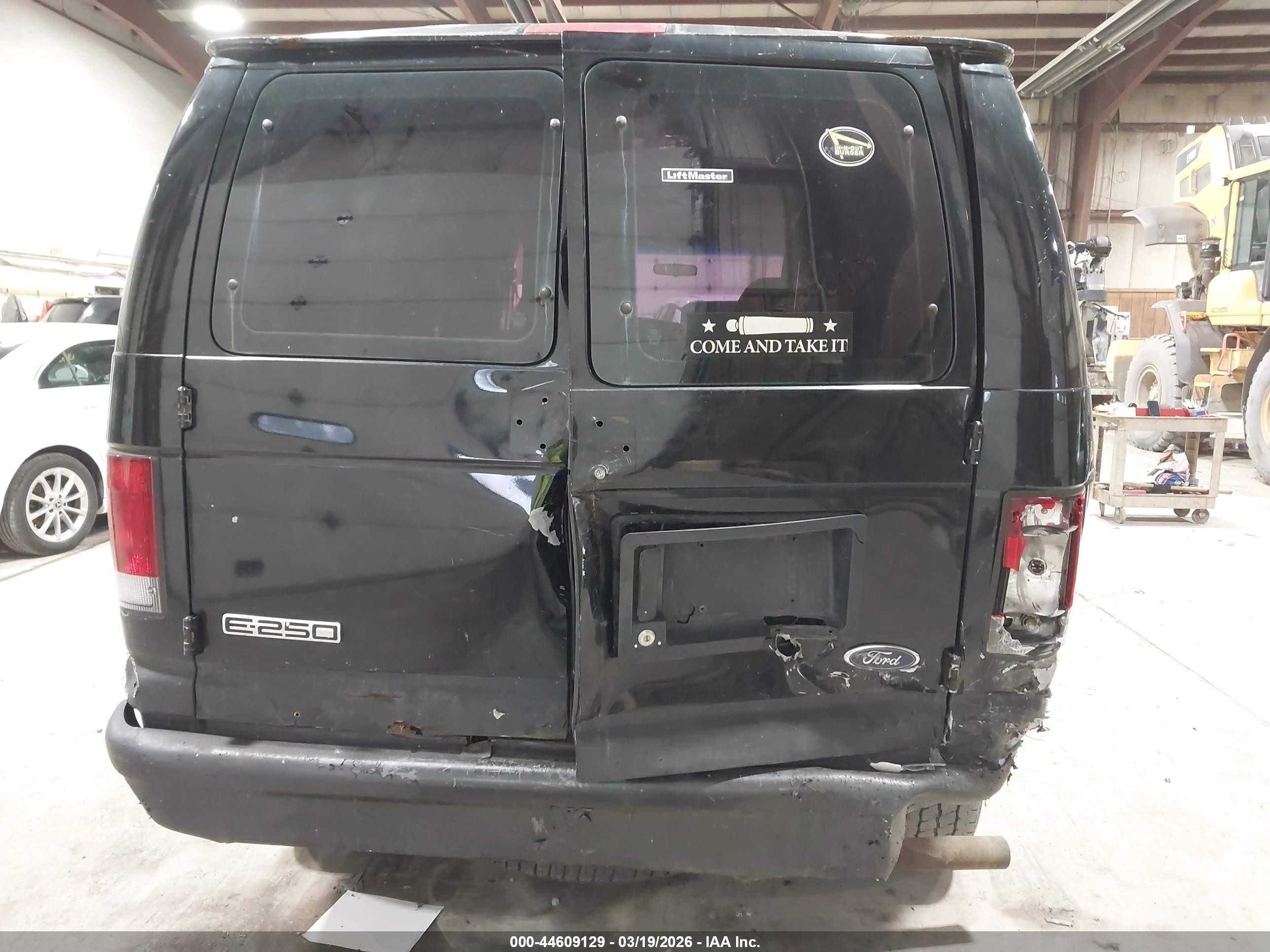 2006 Ford E-250 Commercial/recreational Black vin: 1FTNE24L66HA07326