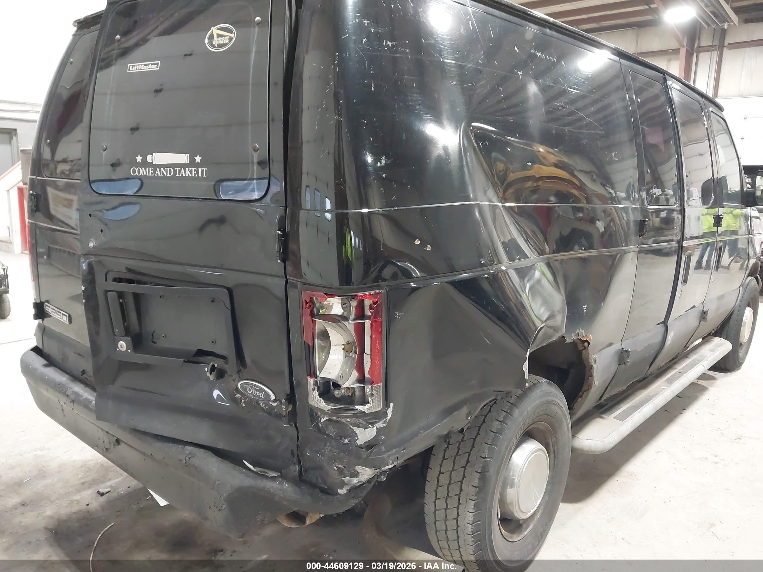 2006 Ford E-250 Commercial/recreational Black vin: 1FTNE24L66HA07326