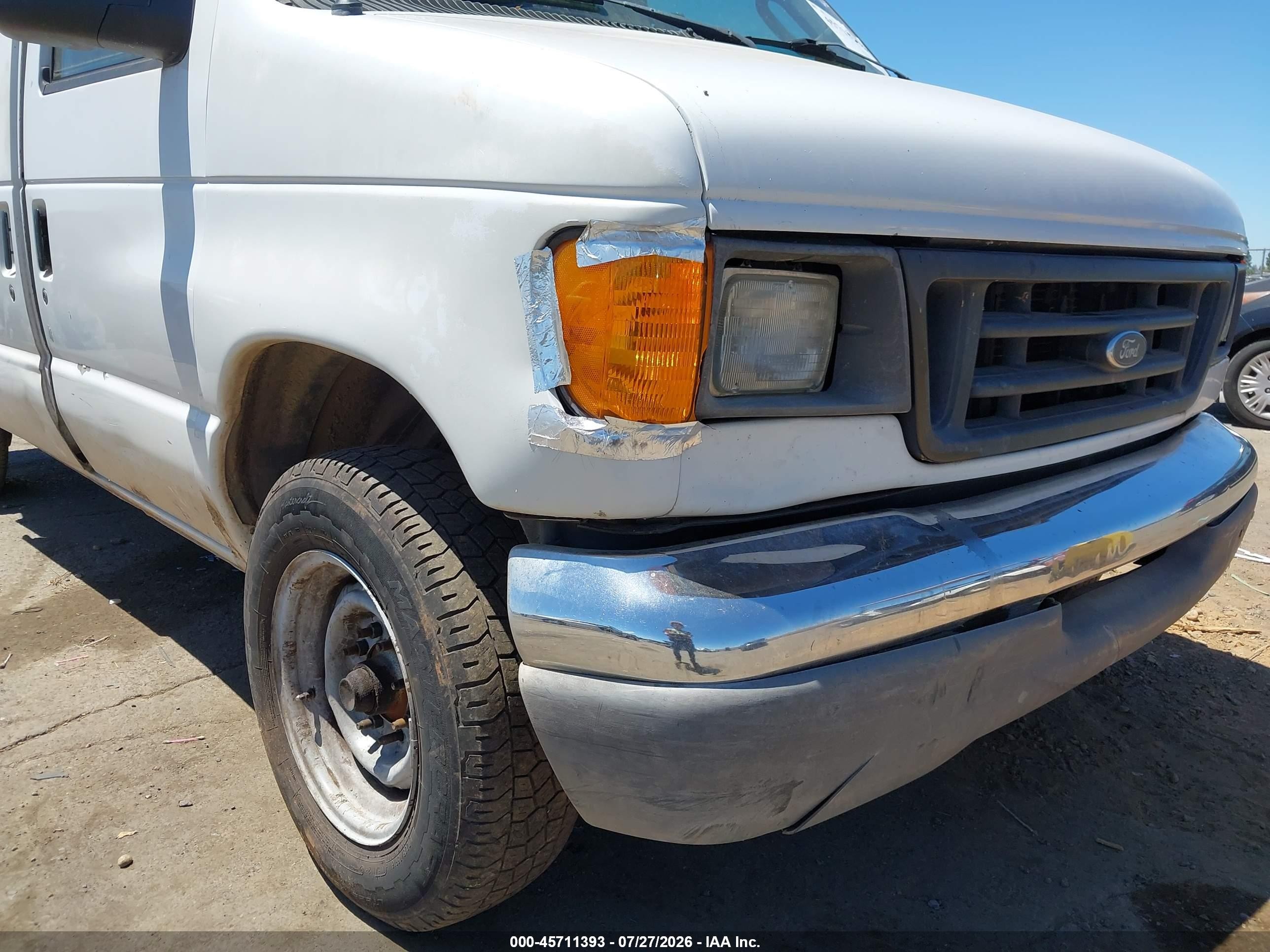 2006 Ford E-250 Commercial/recreational Белый vin: 1FTNE24L76DA22134