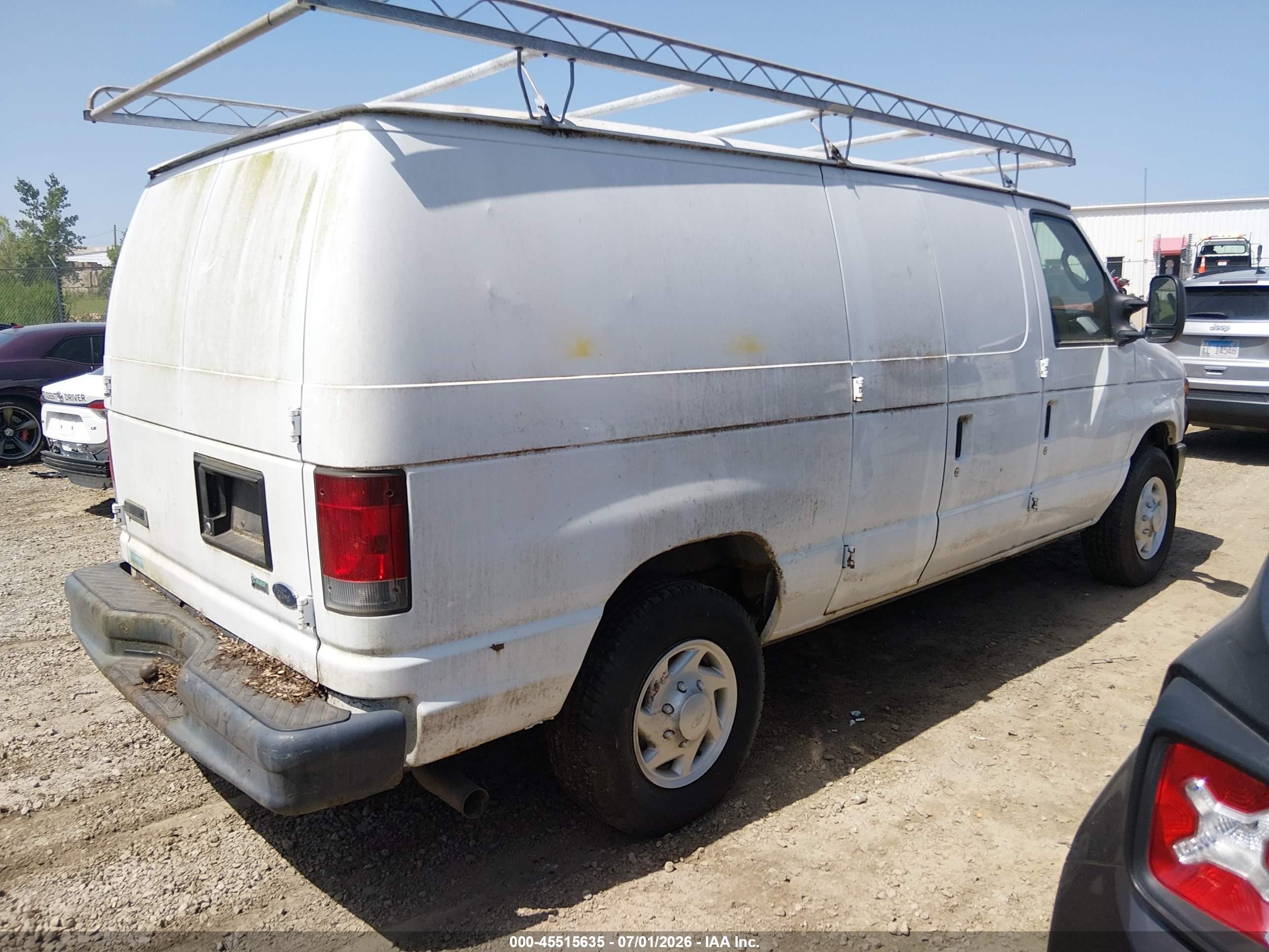 2009 Ford E-250 Commercial/recreational White vin: 1FTNE24L79DA15947