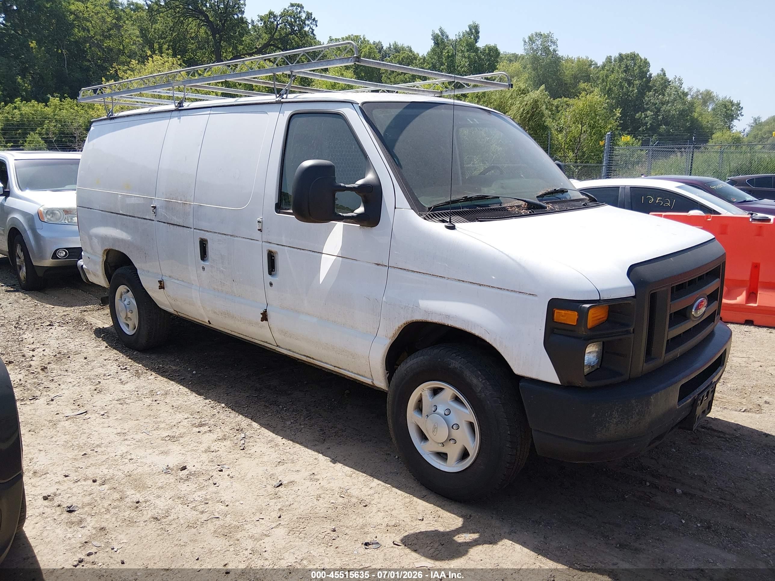 2009 Ford E-250 Commercial/recreational White vin: 1FTNE24L79DA15947