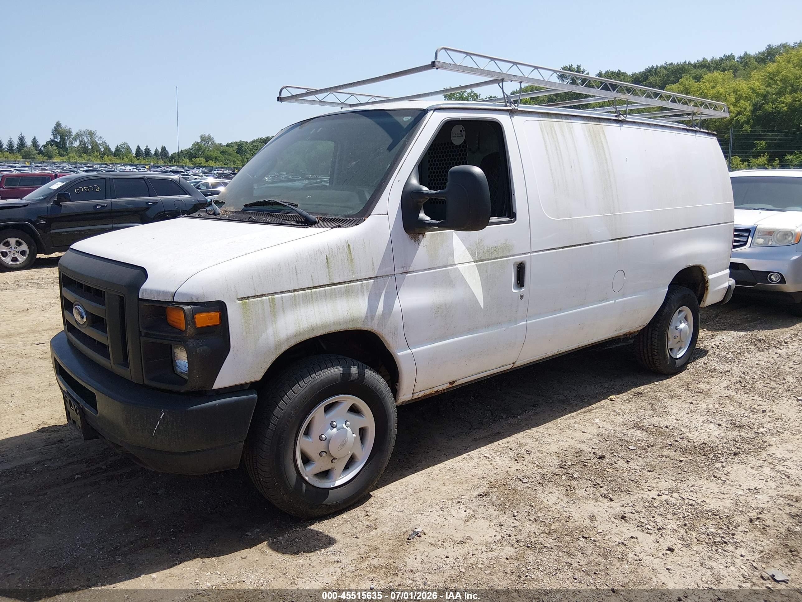 2009 Ford E-250 Commercial/recreational White vin: 1FTNE24L79DA15947