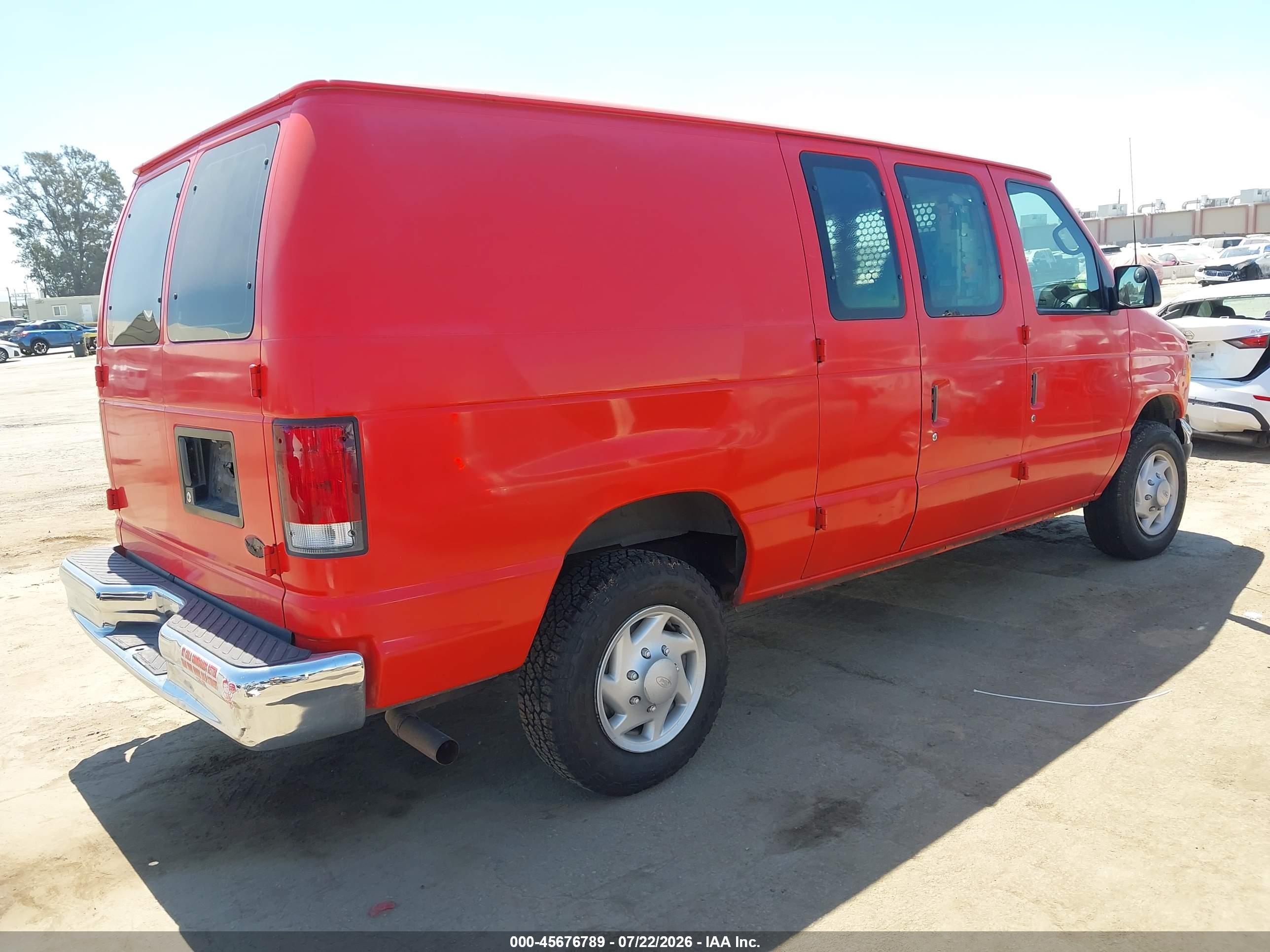 2001 Ford E-250 Commercial/recreational Red vin: 1FTNE24L91HA85995