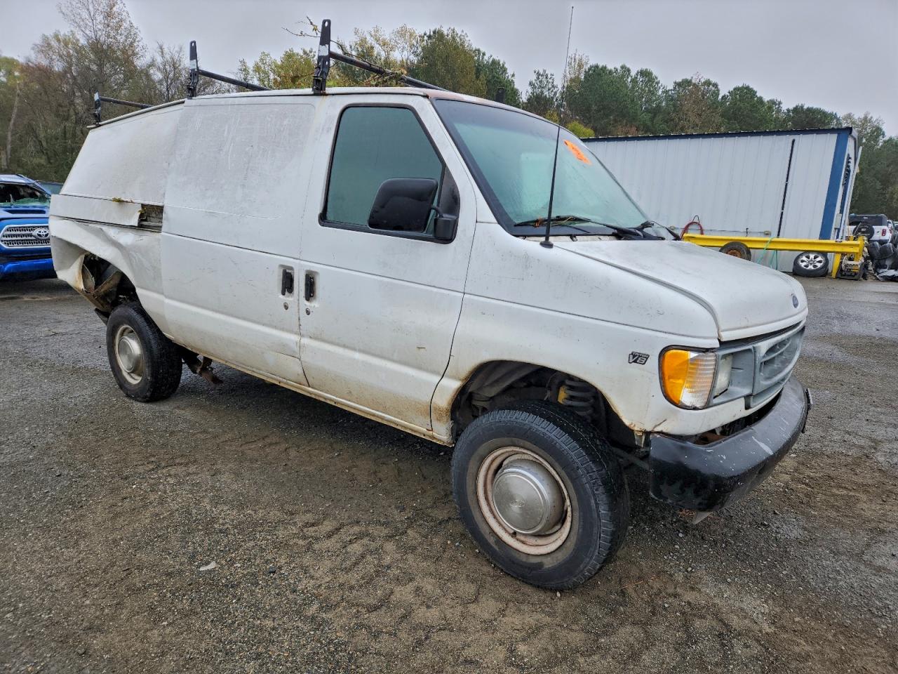 2001 Ford Econoline E250 Van White vin: 1FTNE24L91HB20194