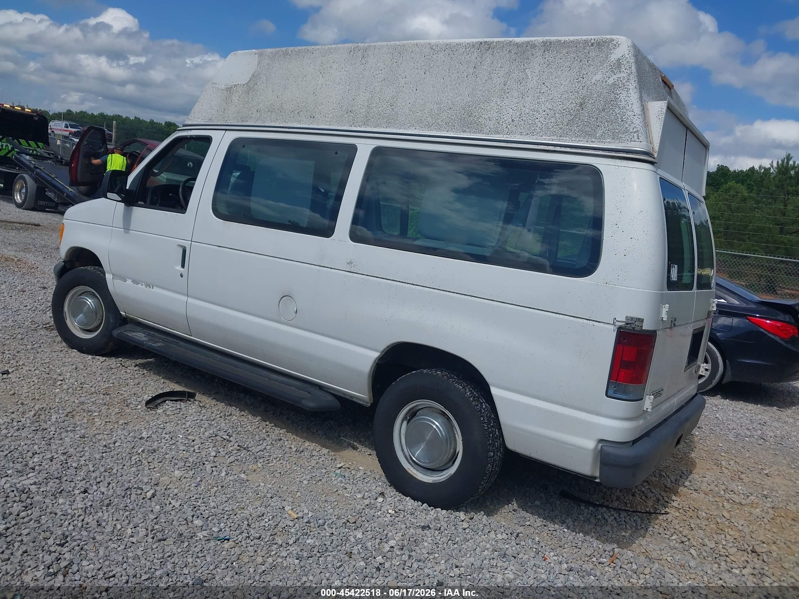 2006 Ford E-250 Commercial/recreational White vin: 1FTNE24L96DA24841