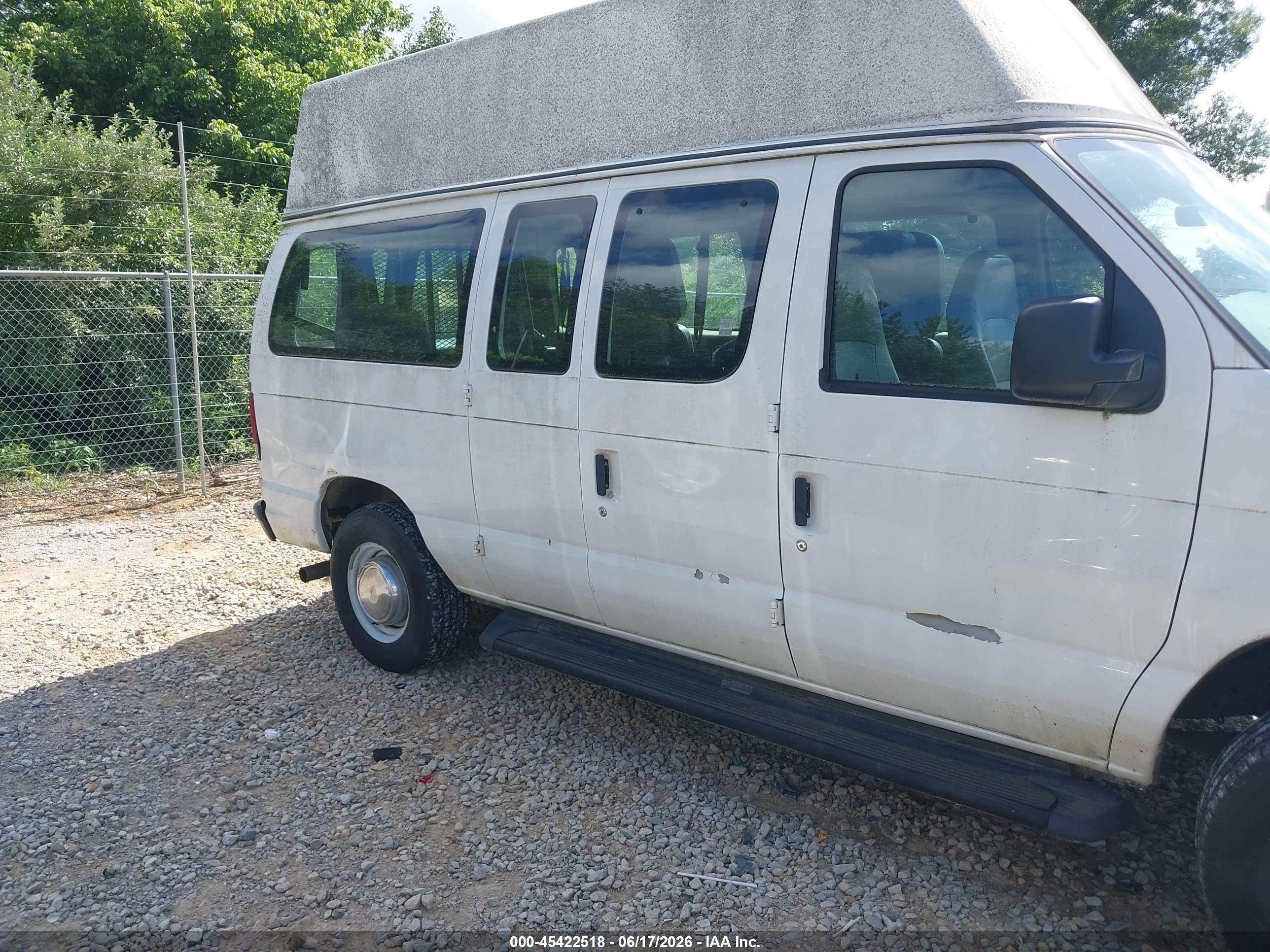 2006 Ford E-250 Commercial/recreational White vin: 1FTNE24L96DA24841
