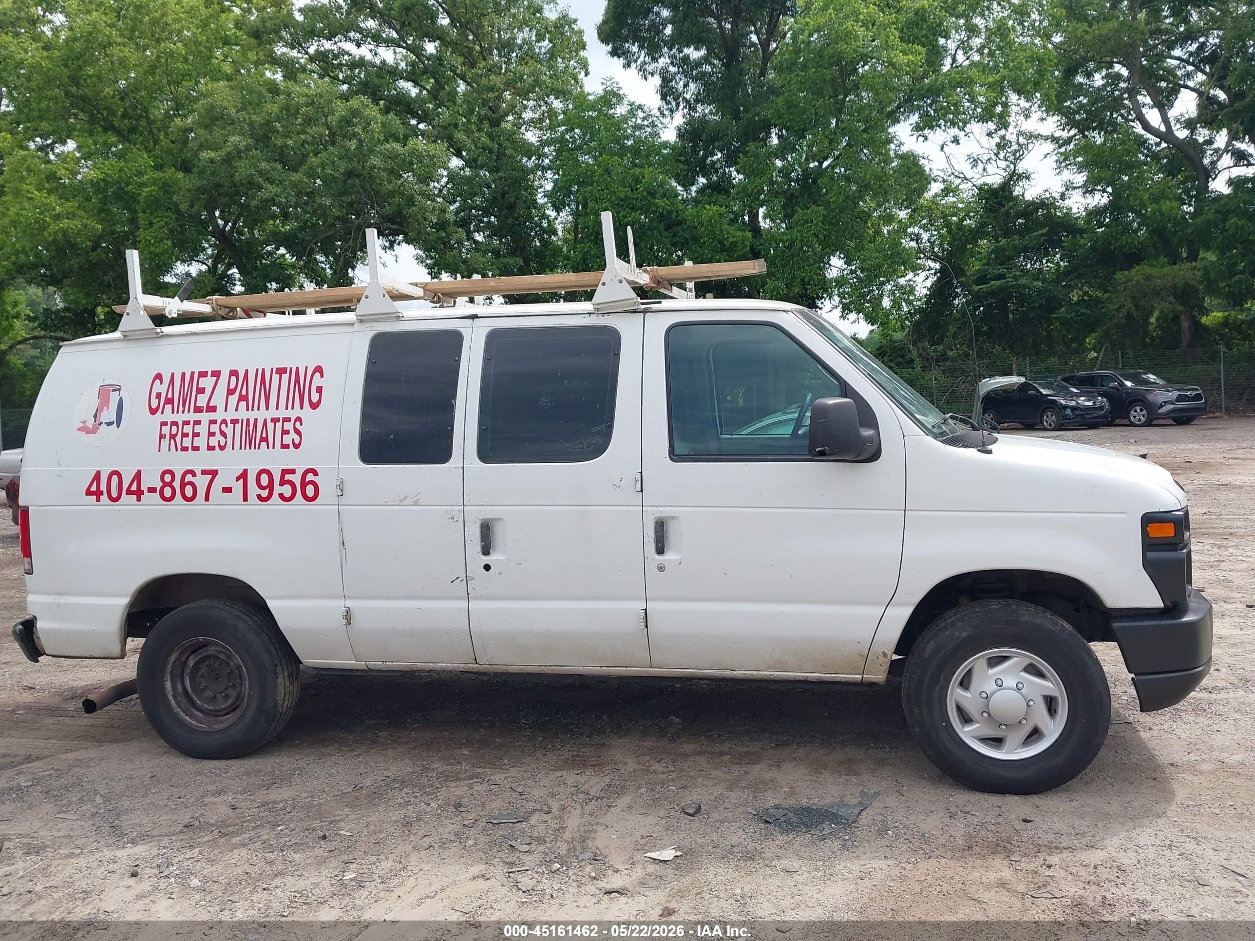 2008 Ford E-250 Commercial/recreational White vin: 1FTNE24L98DA48849