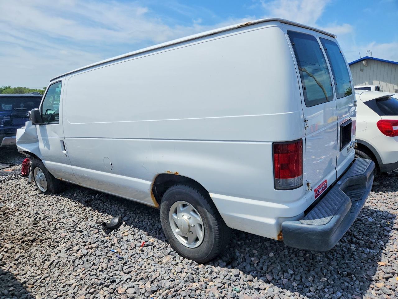 2009 Ford Econoline E250 Van White vin: 1FTNE24L99DA75664