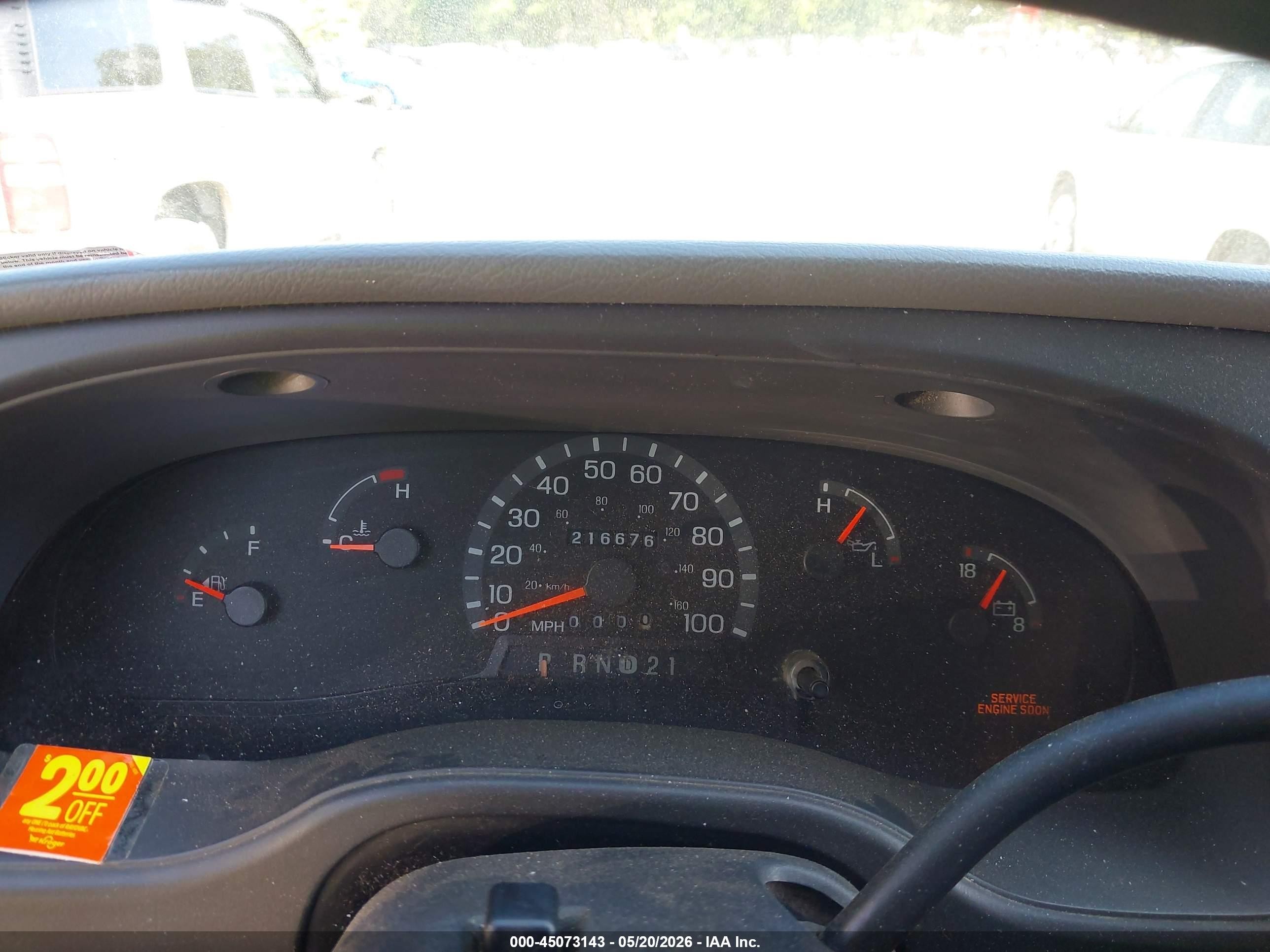 2003 Ford E-250 Commercial/recreational White vin: 1FTNE24LX3HB74929