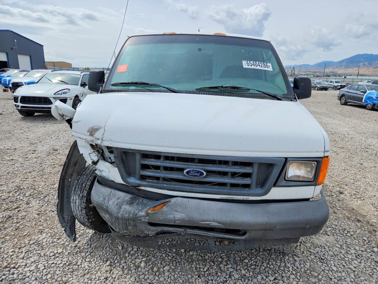 2007 Ford Econoline E250 Van White vin: 1FTNE24LX7DA68803