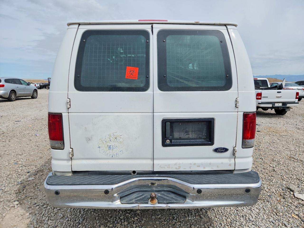2007 Ford Econoline E250 Van White vin: 1FTNE24LX7DA68803