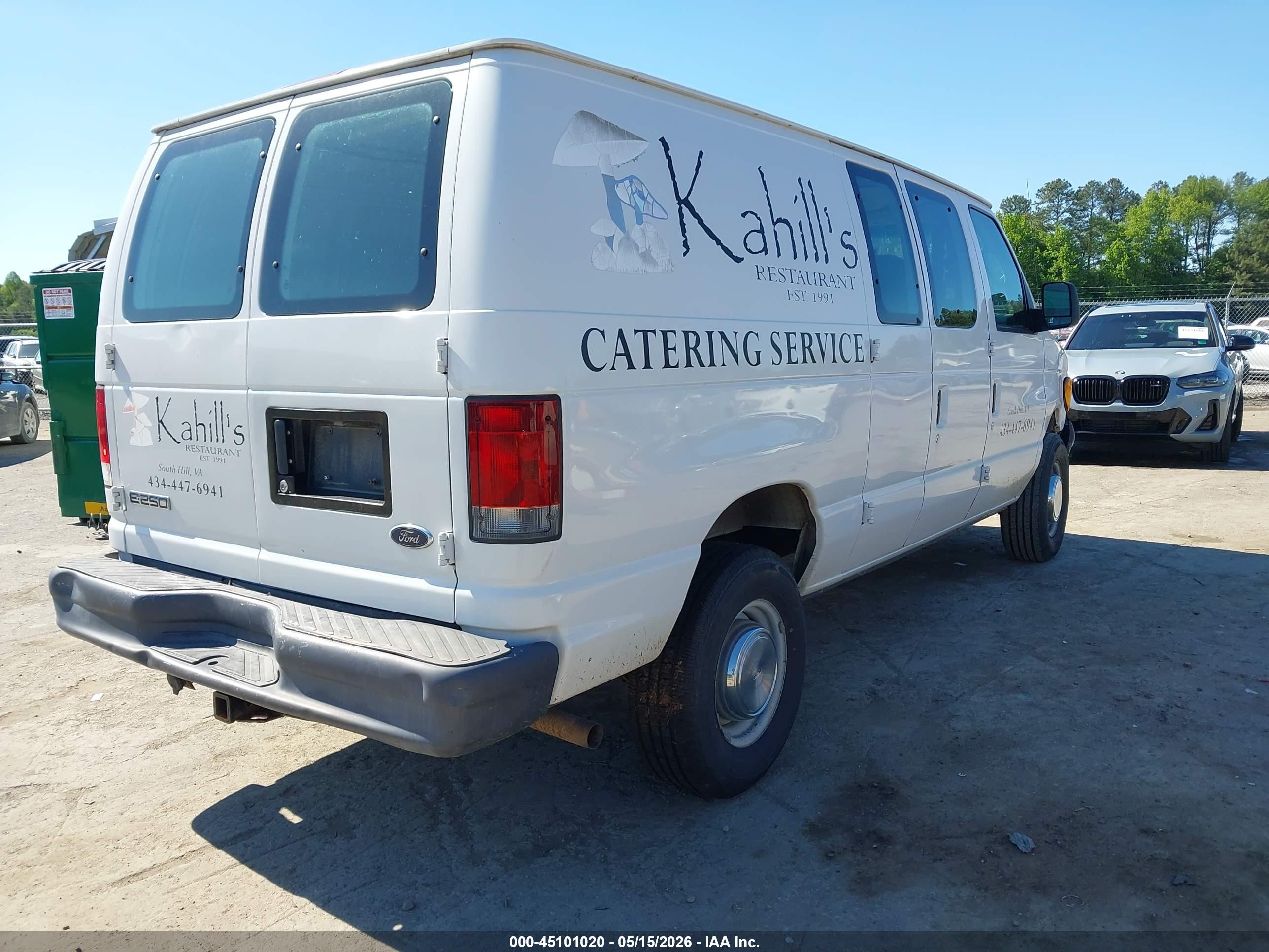 2006 Ford E-250 Commercial/recreational White vin: 1FTNE24W06DA45782
