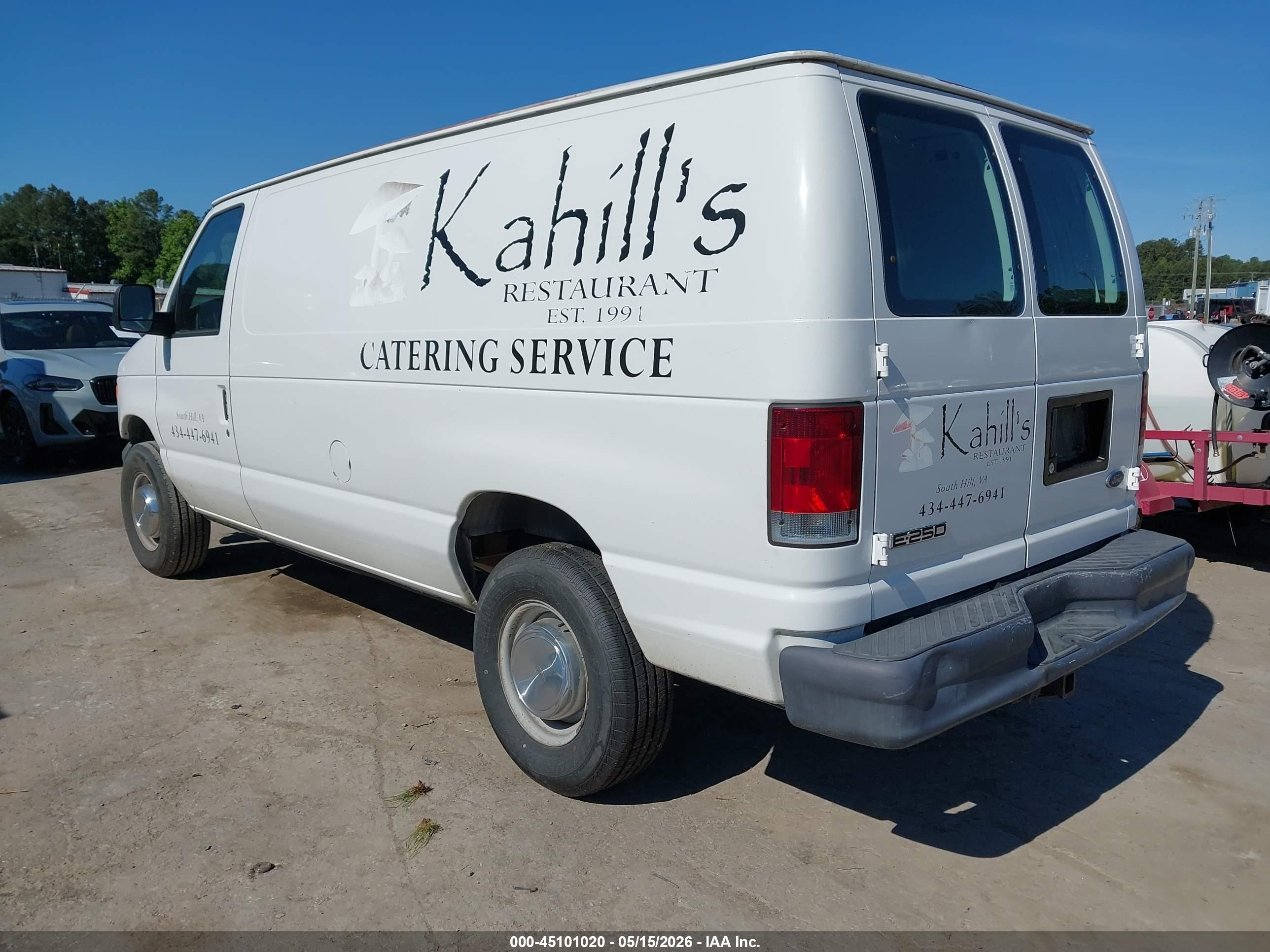 2006 Ford E-250 Commercial/recreational White vin: 1FTNE24W06DA45782