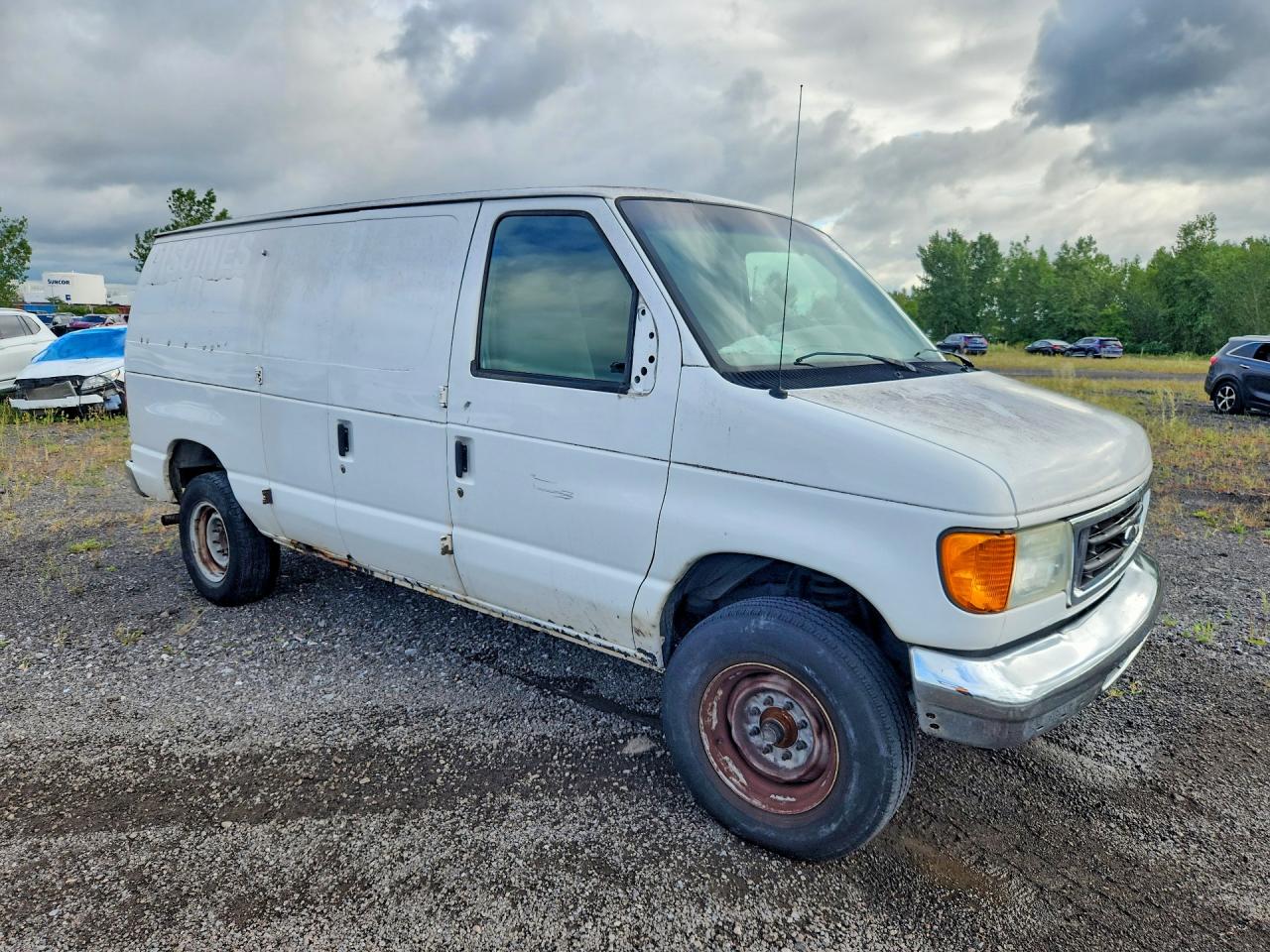 2007 Ford Econoline E250 Van White vin: 1FTNE24W07DA68433