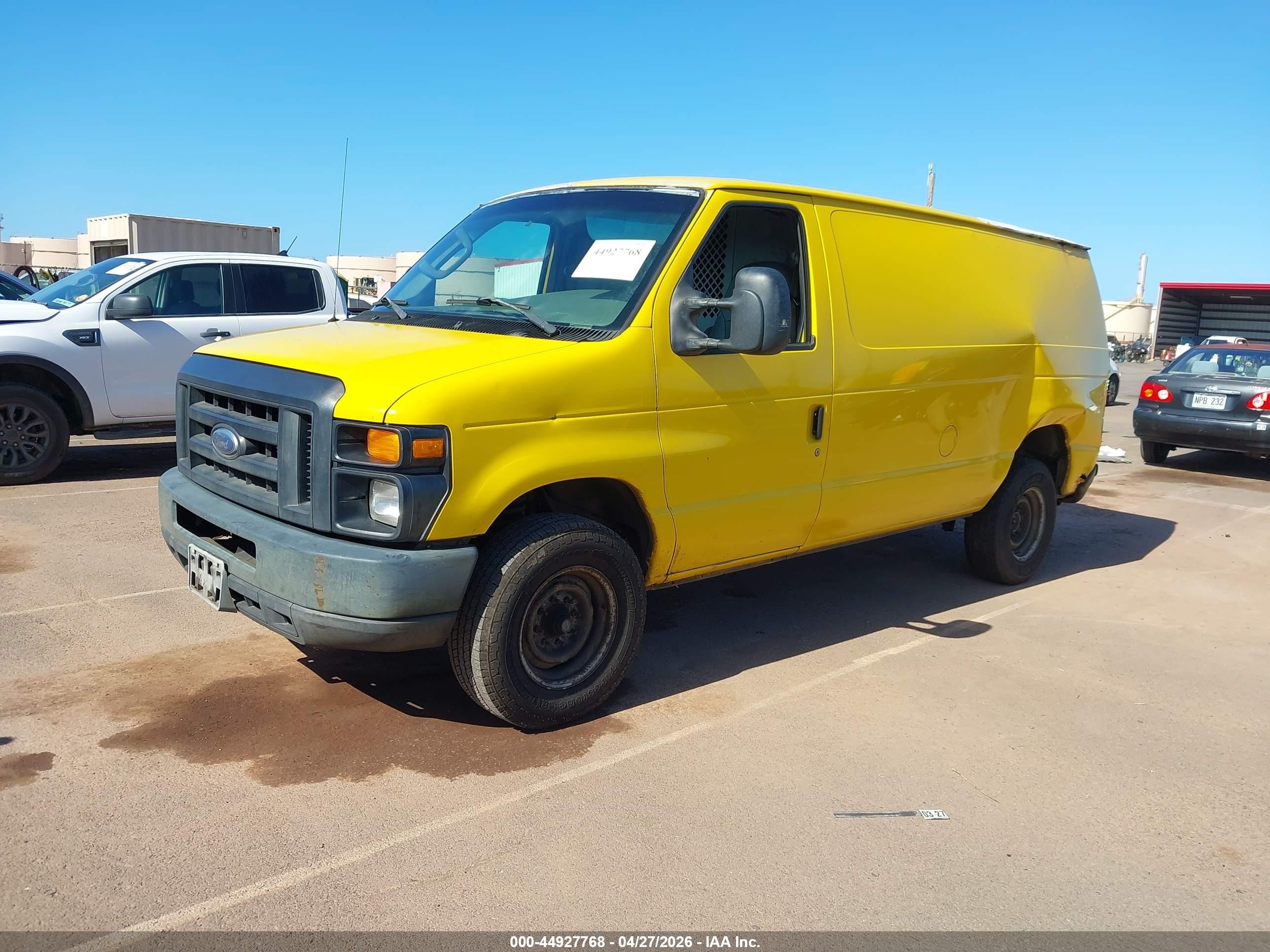 2008 Ford E-250 Commercial/recreational Желтый vin: 1FTNE24W08DB19267