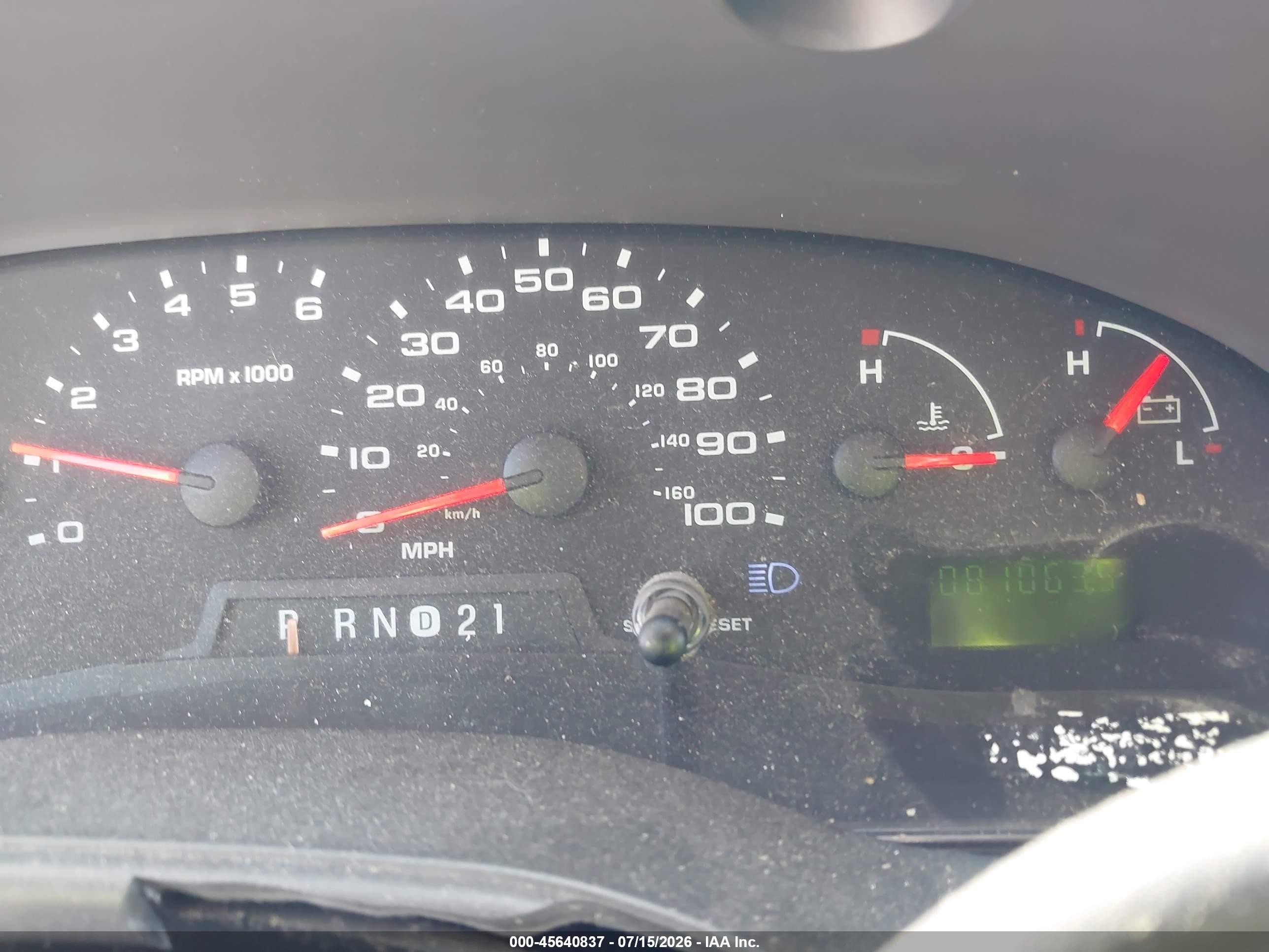 2006 Ford E-250 Commercial/recreational White vin: 1FTNE24W16DA25895