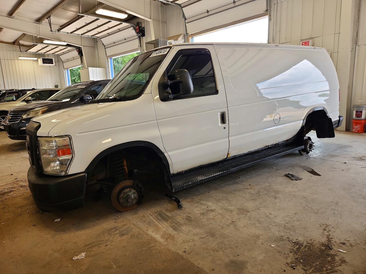 2008 Ford Econoline E250 Van White vin: 1FTNE24W28DA92556