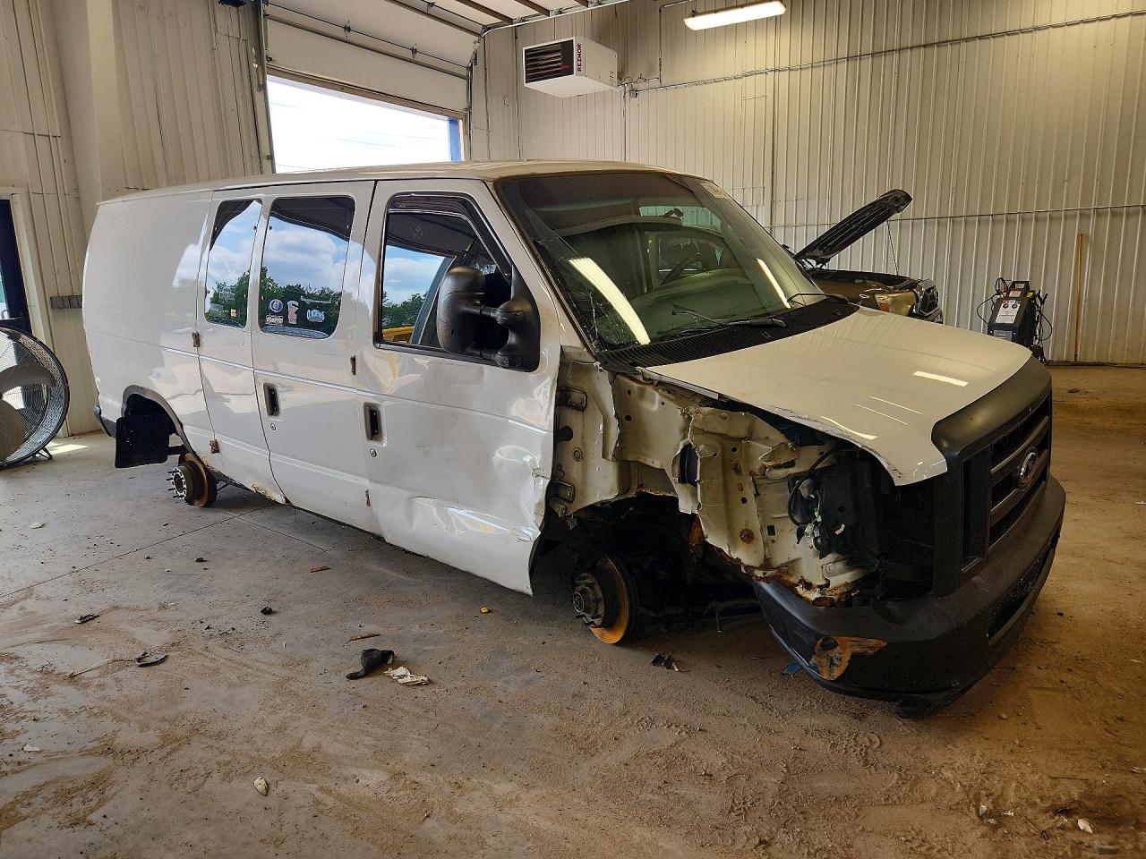 2008 Ford Econoline E250 Van White vin: 1FTNE24W28DA92556