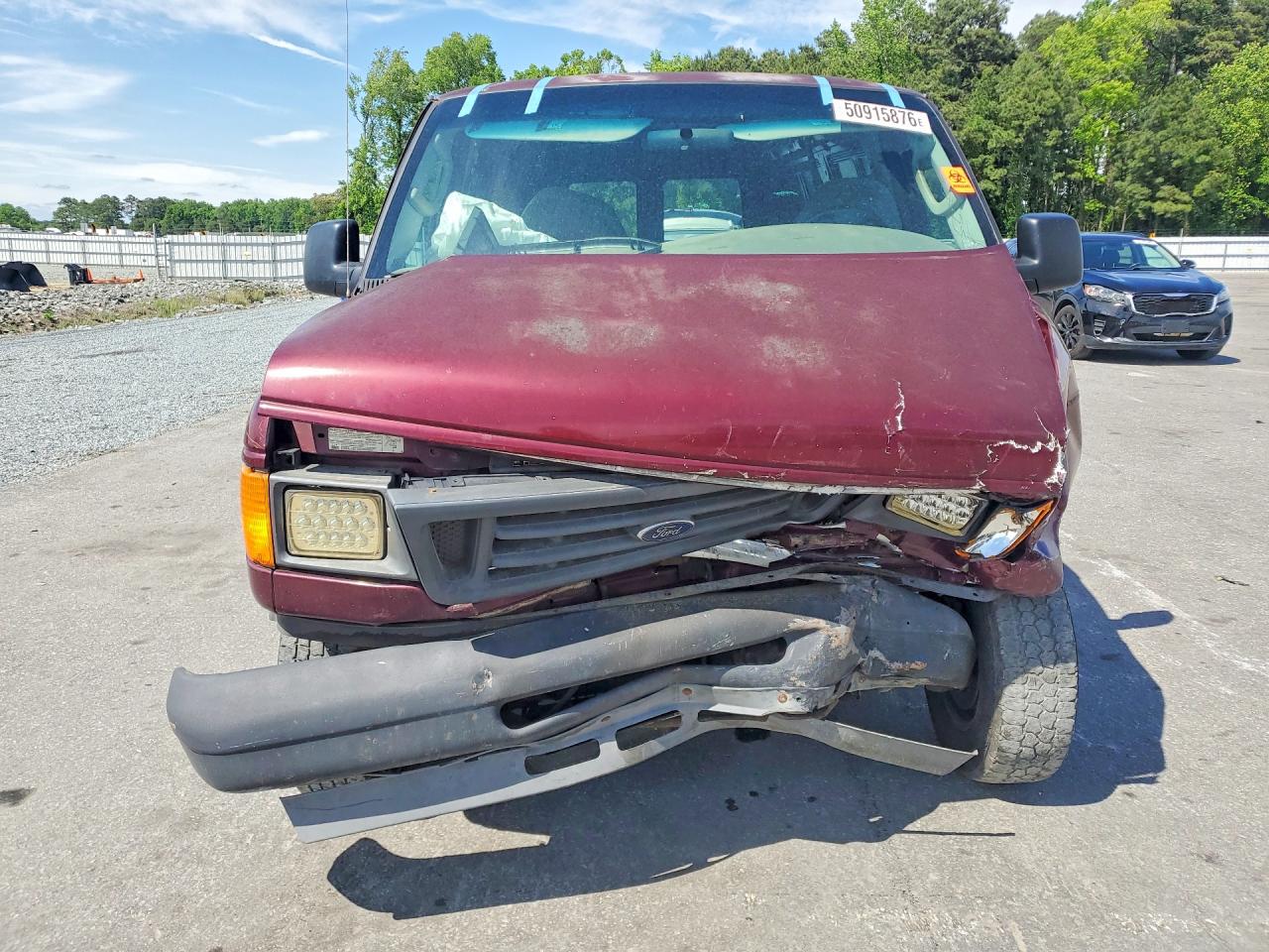 2004 Ford Econoline E250 Van Burgundy vin: 1FTNE24W34HB52170