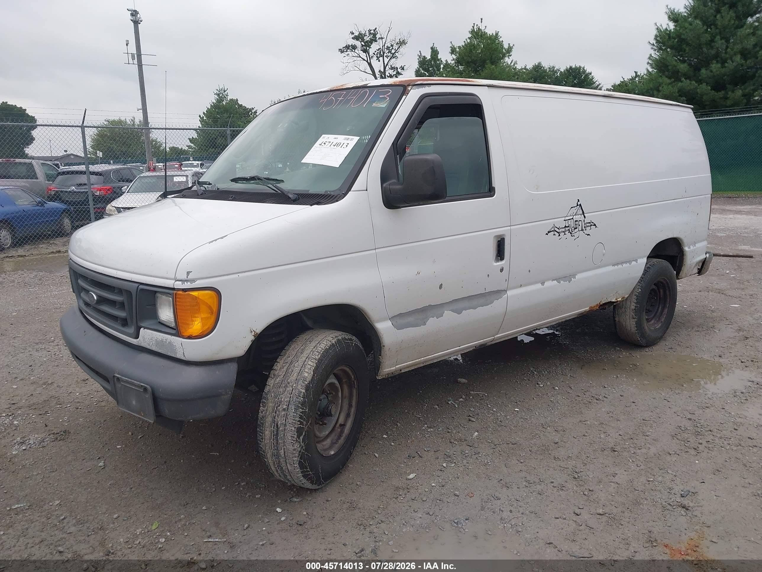 2006 Ford E-250 Commercial/recreational Белый vin: 1FTNE24W46DA75710