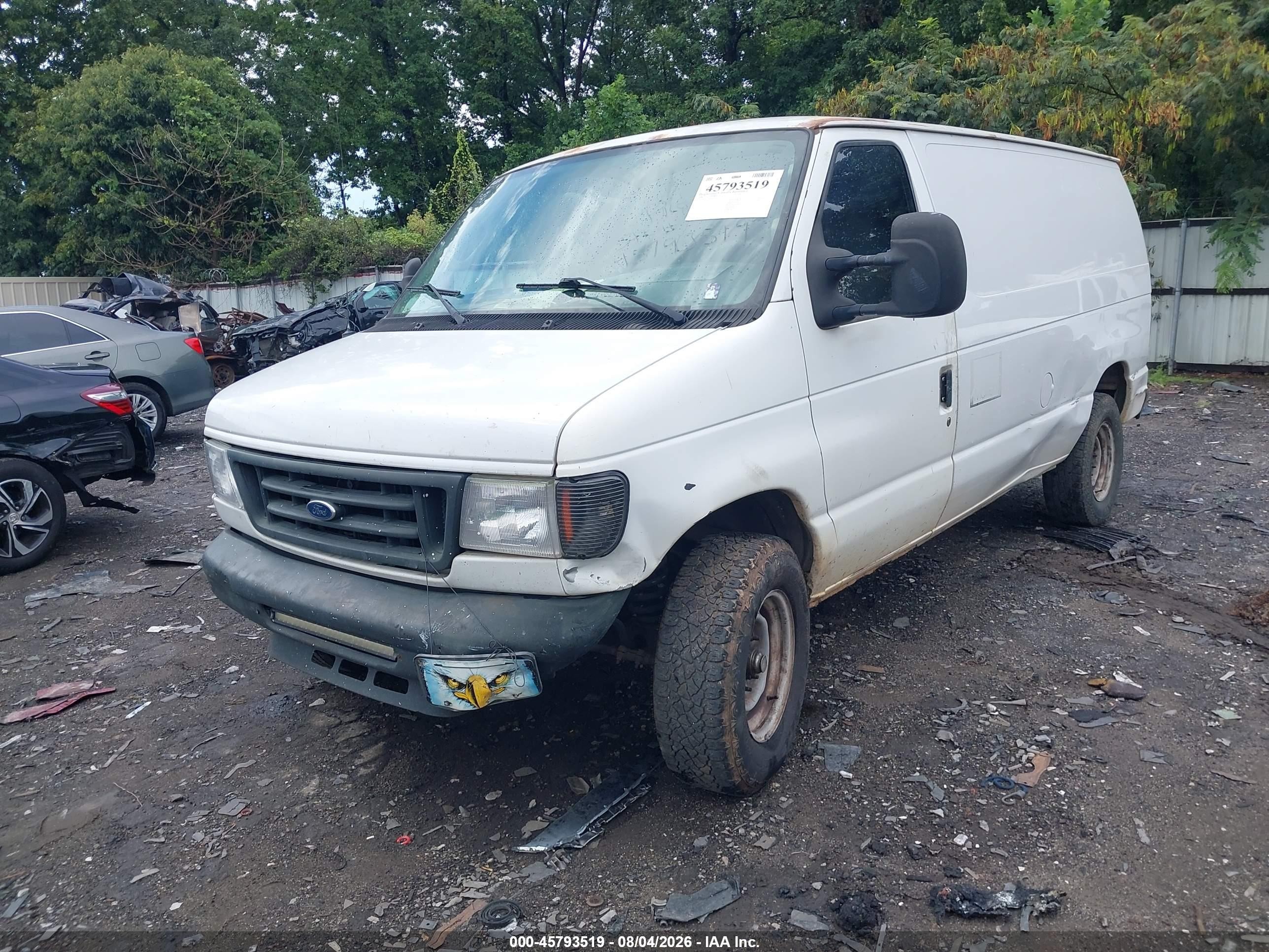 2006 Ford E-250 Commercial/recreational Белый vin: 1FTNE24W46HA09456