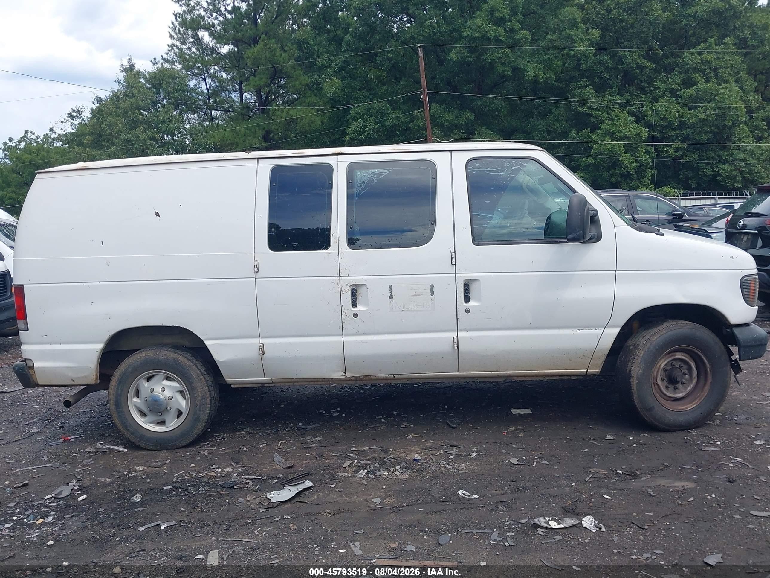 2006 Ford E-250 Commercial/recreational Белый vin: 1FTNE24W46HA09456