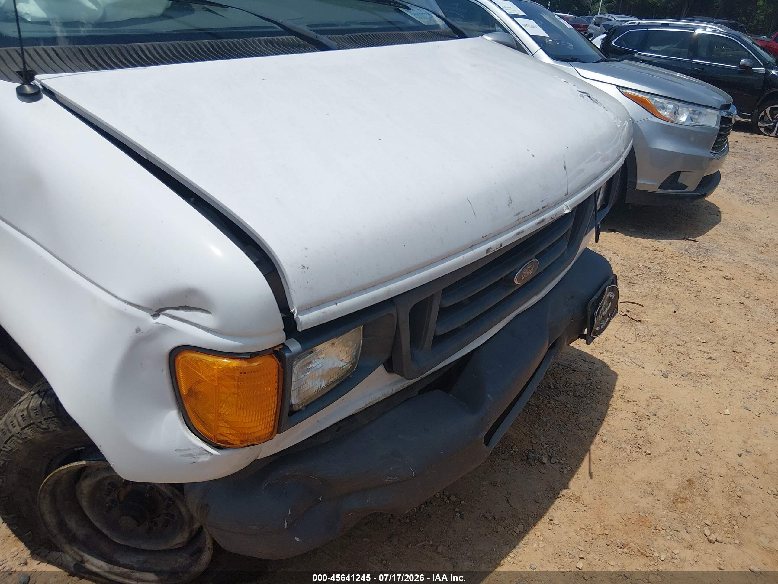 2007 Ford E-250 Commercial/recreational White vin: 1FTNE24W47DA50520
