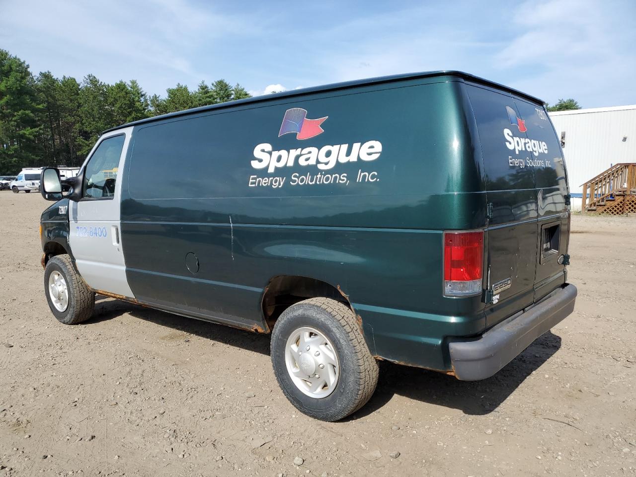 2007 Ford Econoline E250 Van Green vin: 1FTNE24W47DB40413