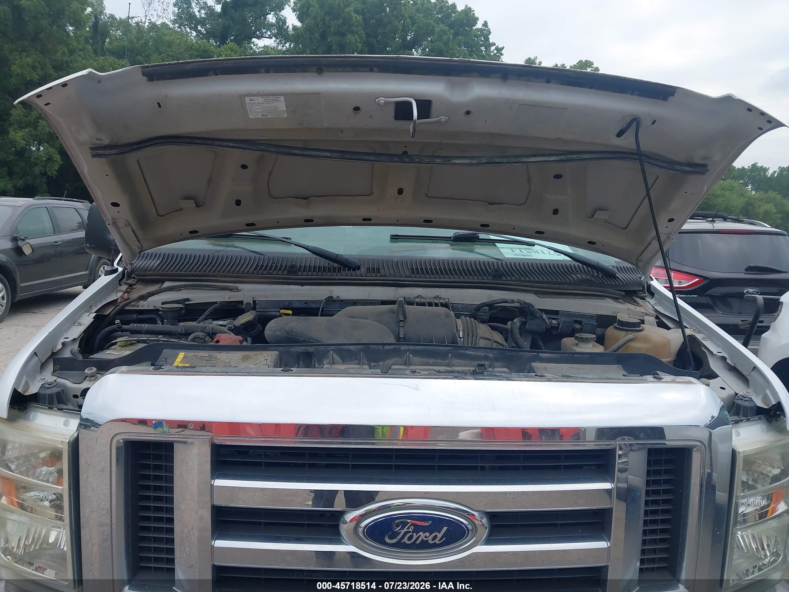2009 Ford E-250 Commercial White vin: 1FTNE24W49DA48477