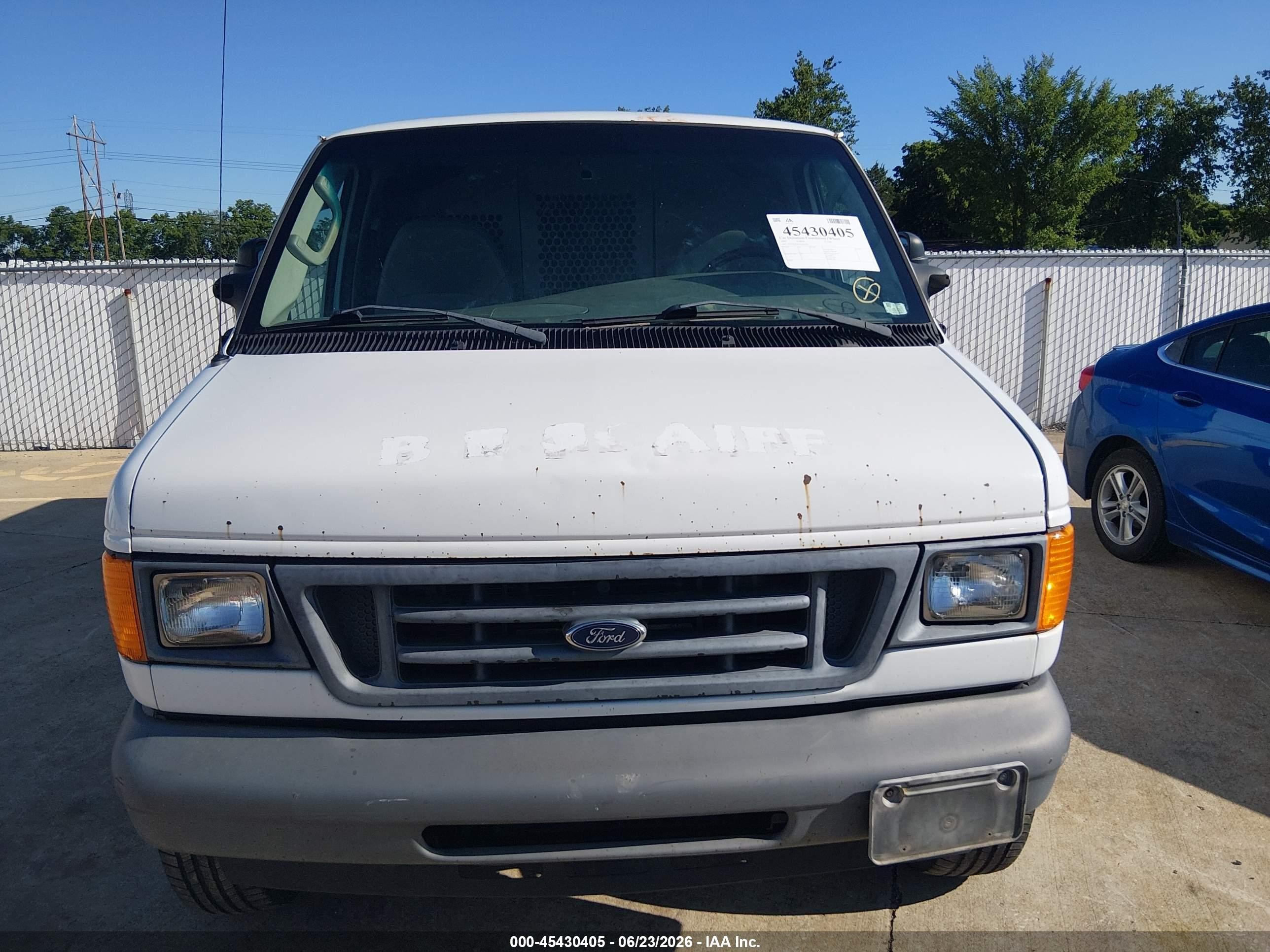 2007 Ford E-250 Commercial/recreational Белый vin: 1FTNE24W57DB30280