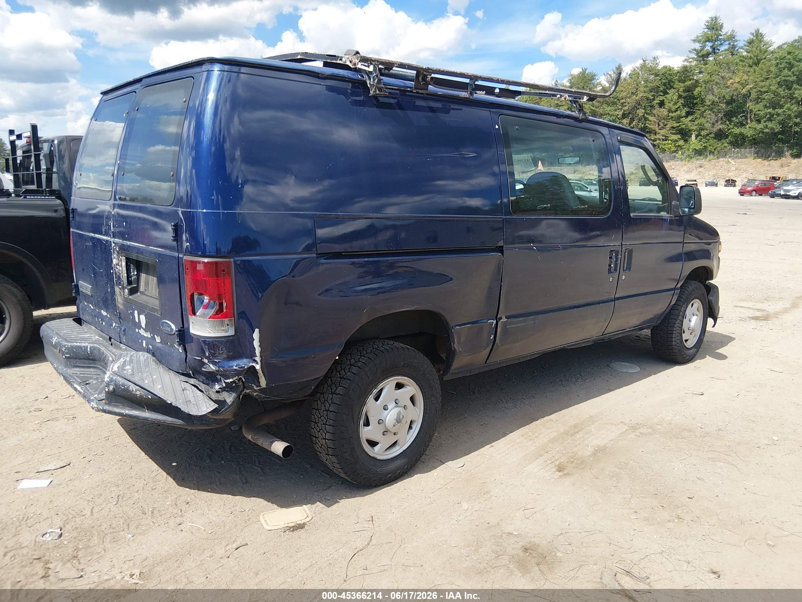 2008 Ford E-250 Commercial Blue vin: 1FTNE24W58DA15308