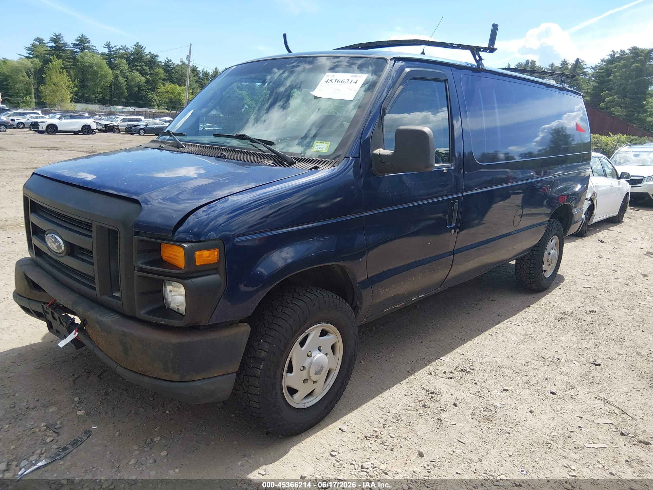 2008 Ford E-250 Commercial Blue vin: 1FTNE24W58DA15308