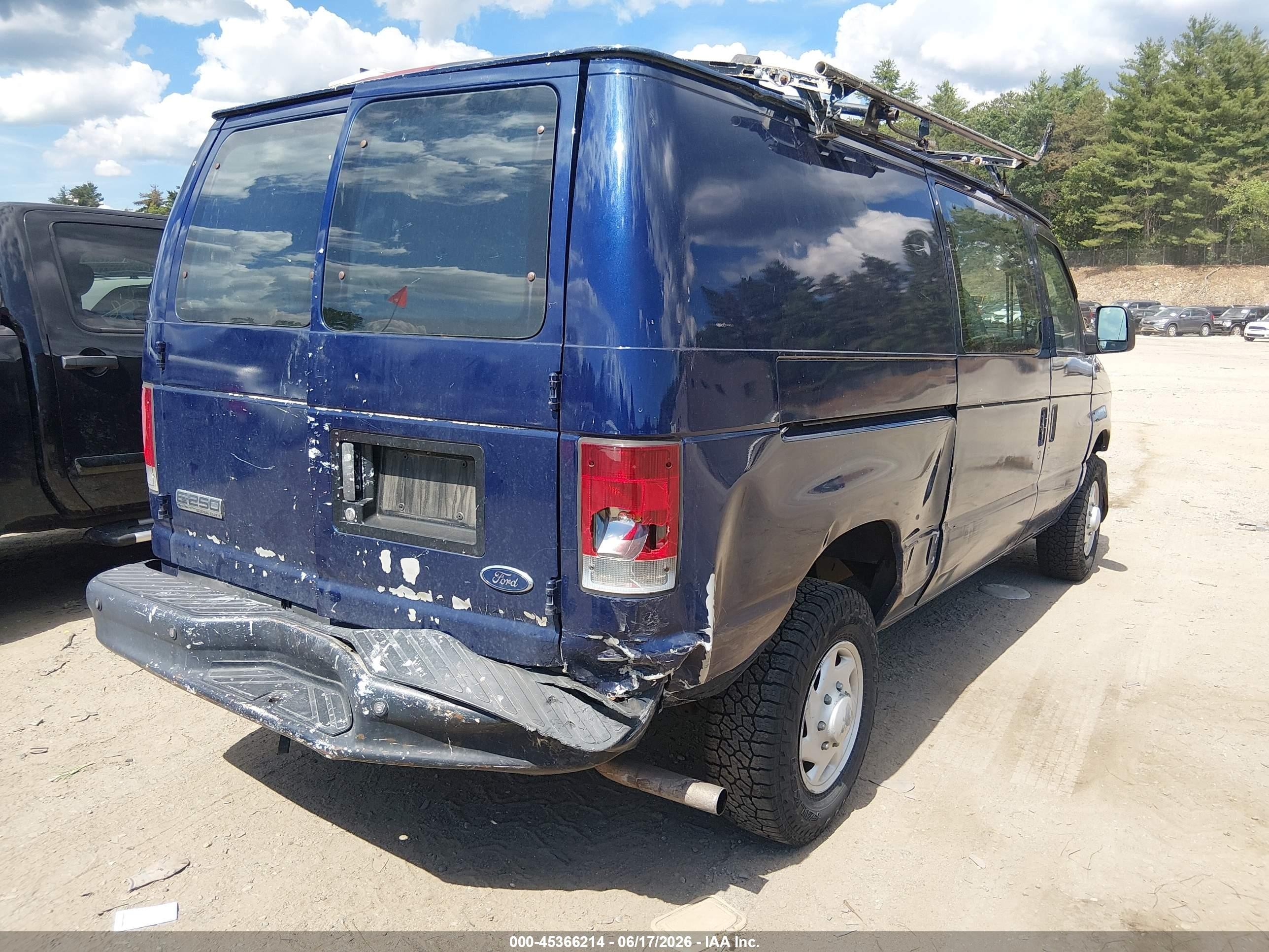 2008 Ford E-250 Commercial Blue vin: 1FTNE24W58DA15308