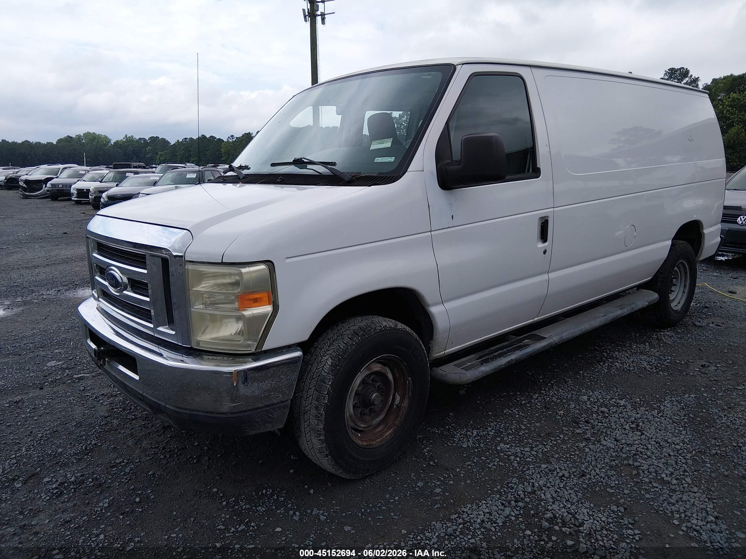 2009 Ford E-250 Commercial/recreational Белый vin: 1FTNE24W79DA45167