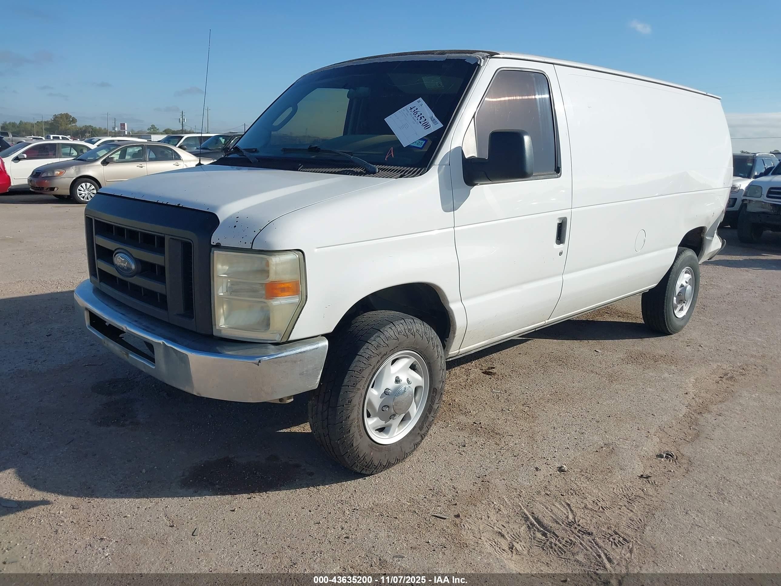 2009 Ford E-250 Commercial/recreational White vin: 1FTNE24W79DA45332