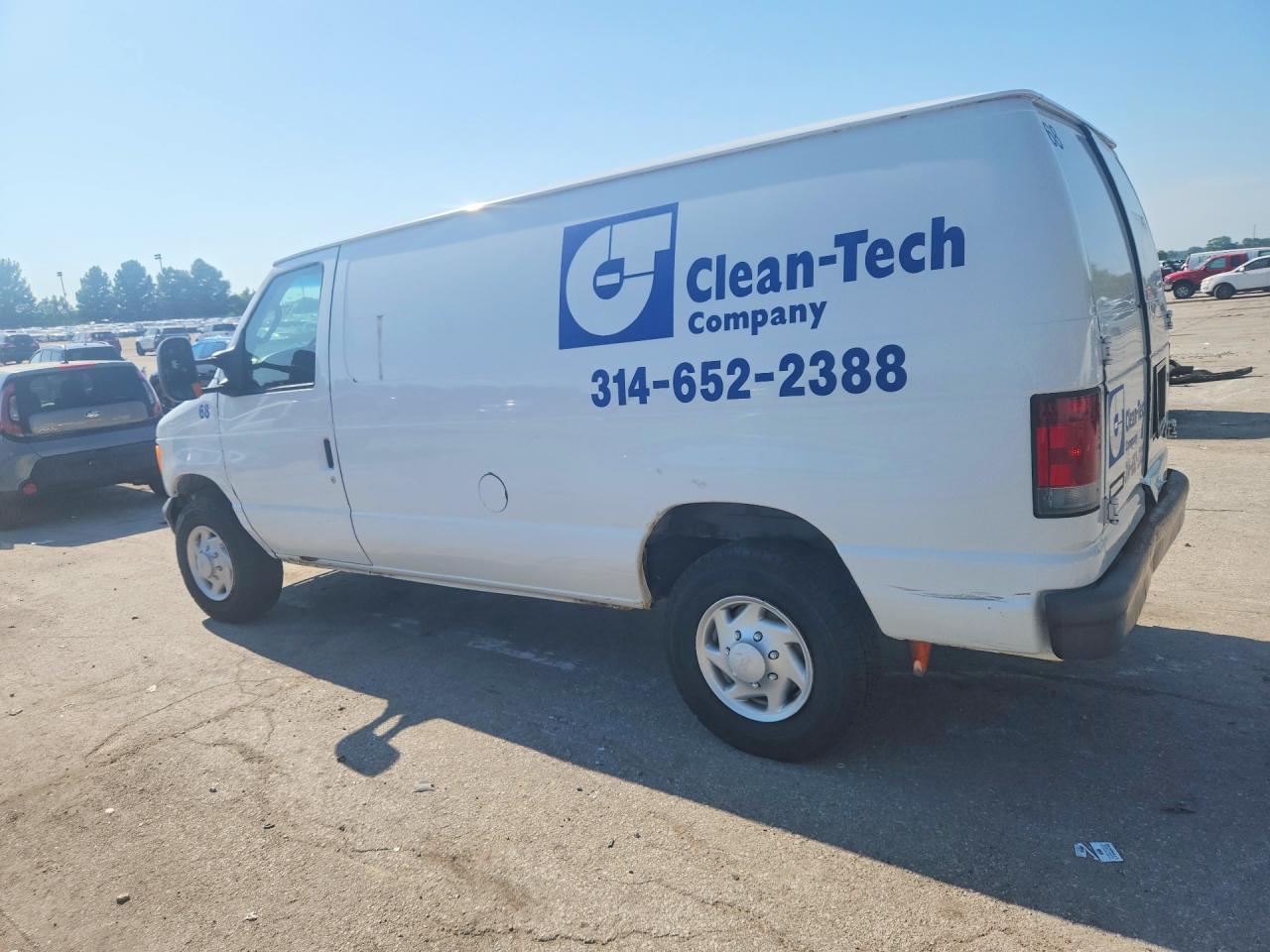 2007 Ford Econoline E250 Van White vin: 1FTNE24W87DA78272