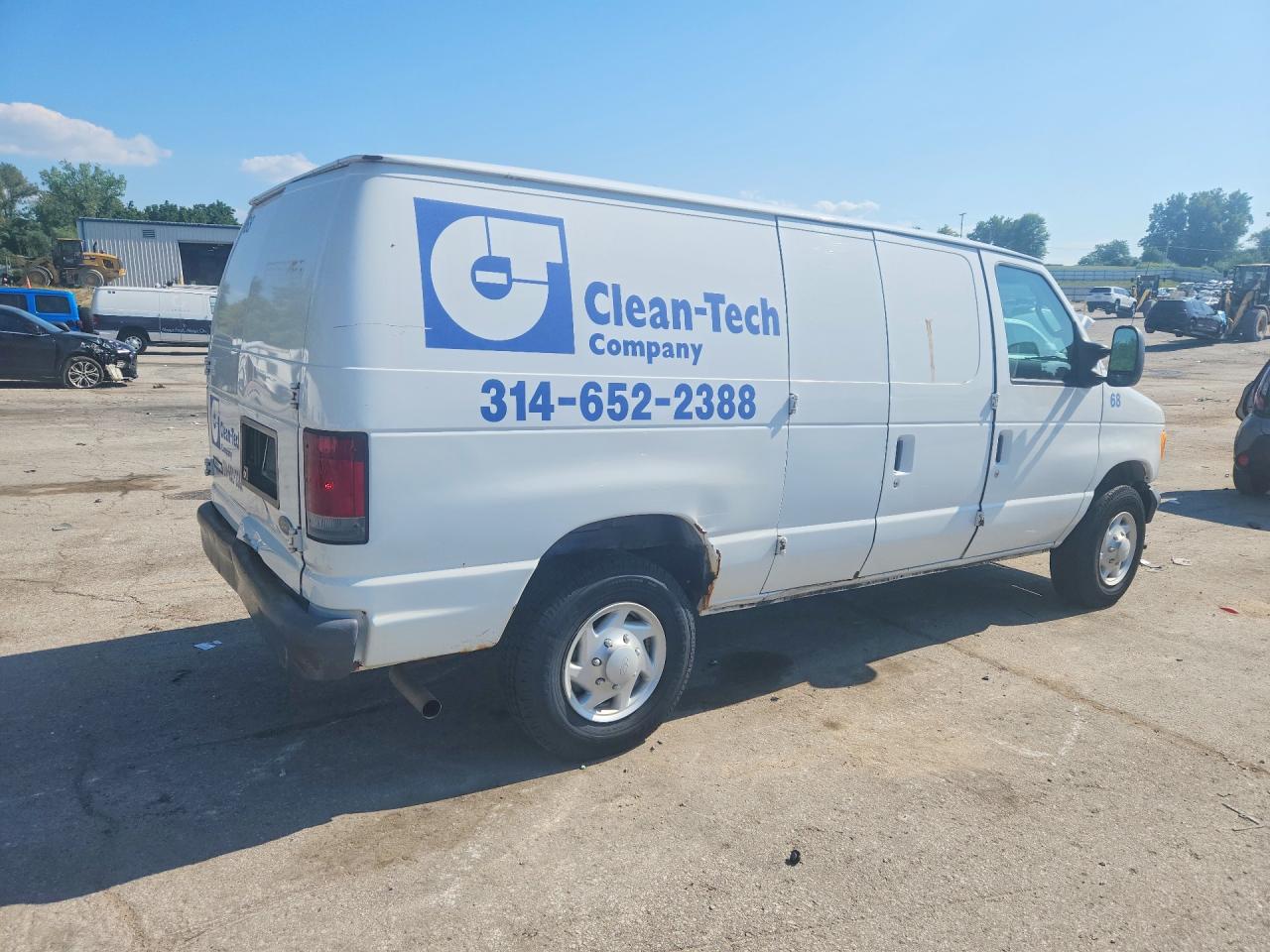 2007 Ford Econoline E250 Van White vin: 1FTNE24W87DA78272