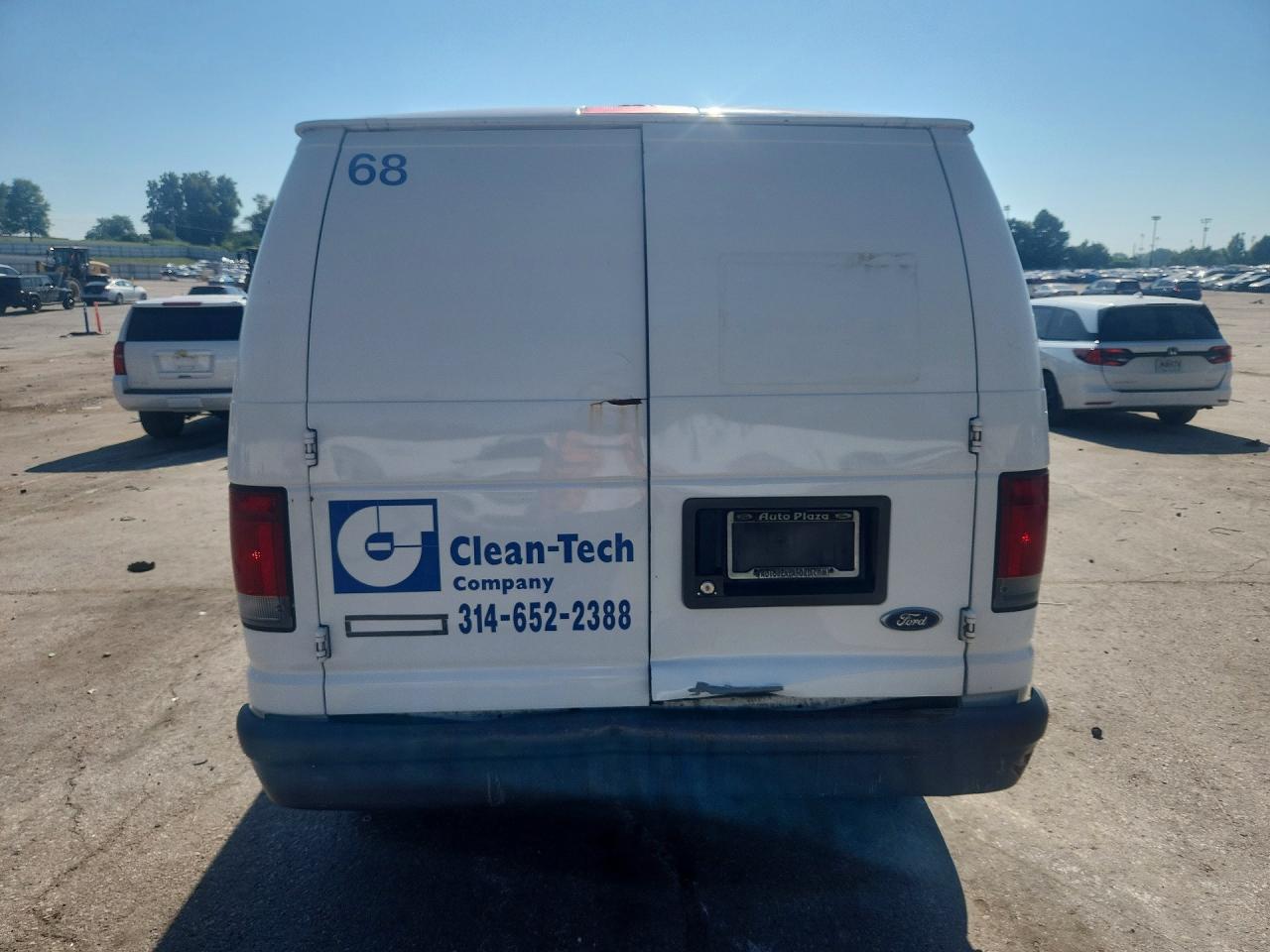 2007 Ford Econoline E250 Van White vin: 1FTNE24W87DA78272