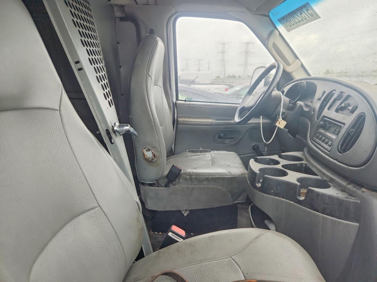 2007 Ford Econoline E250 Van White vin: 1FTNE24W87DB25087