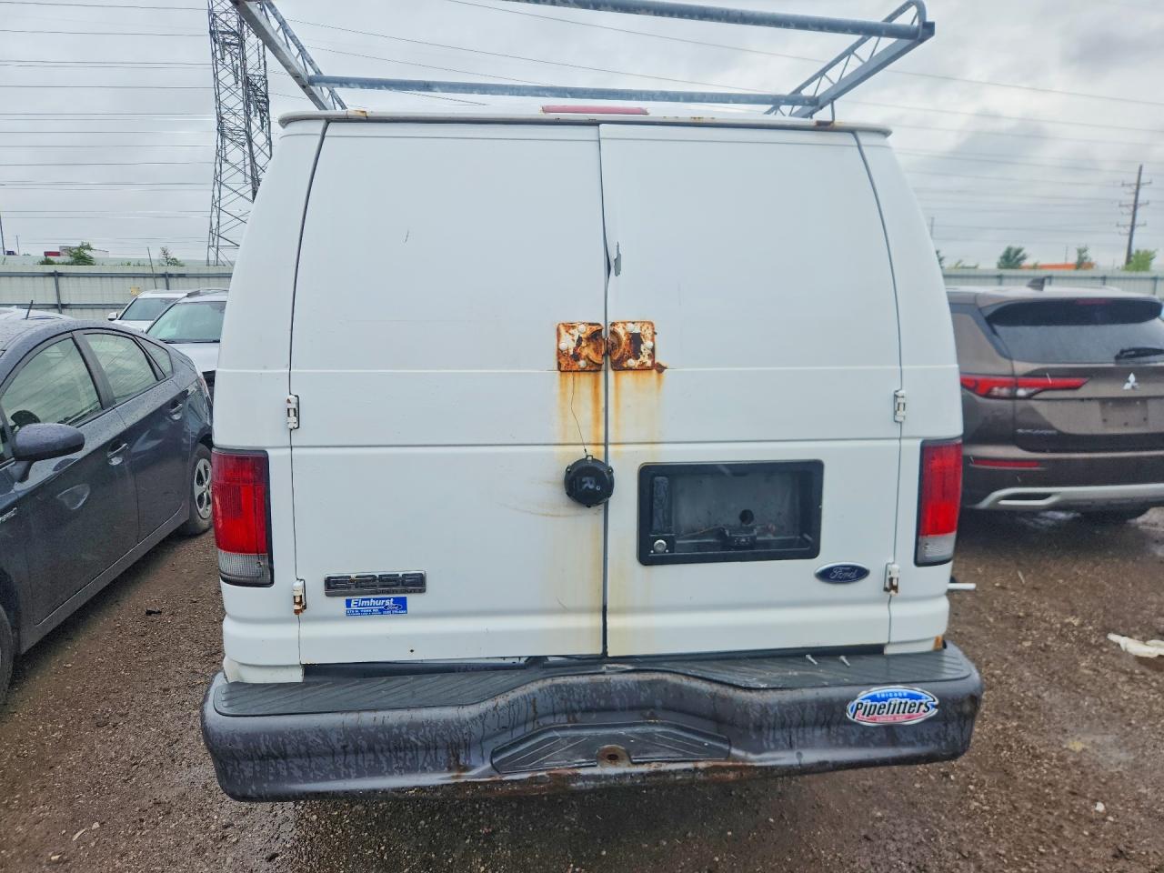 2007 Ford Econoline E250 Van White vin: 1FTNE24W87DB25087