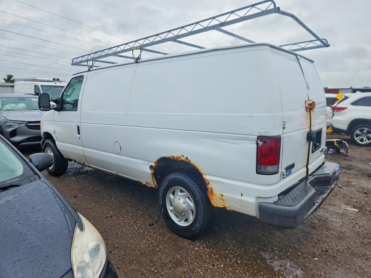 2007 Ford Econoline E250 Van White vin: 1FTNE24W87DB25087