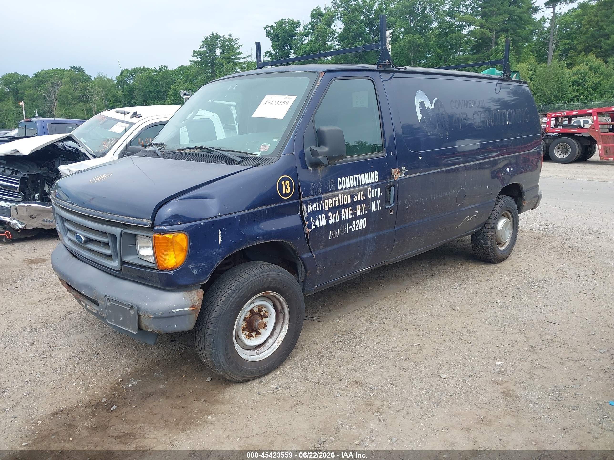 2005 Ford E-250 Commercial/recreational Dark Blue vin: 1FTNE24W95HB41286