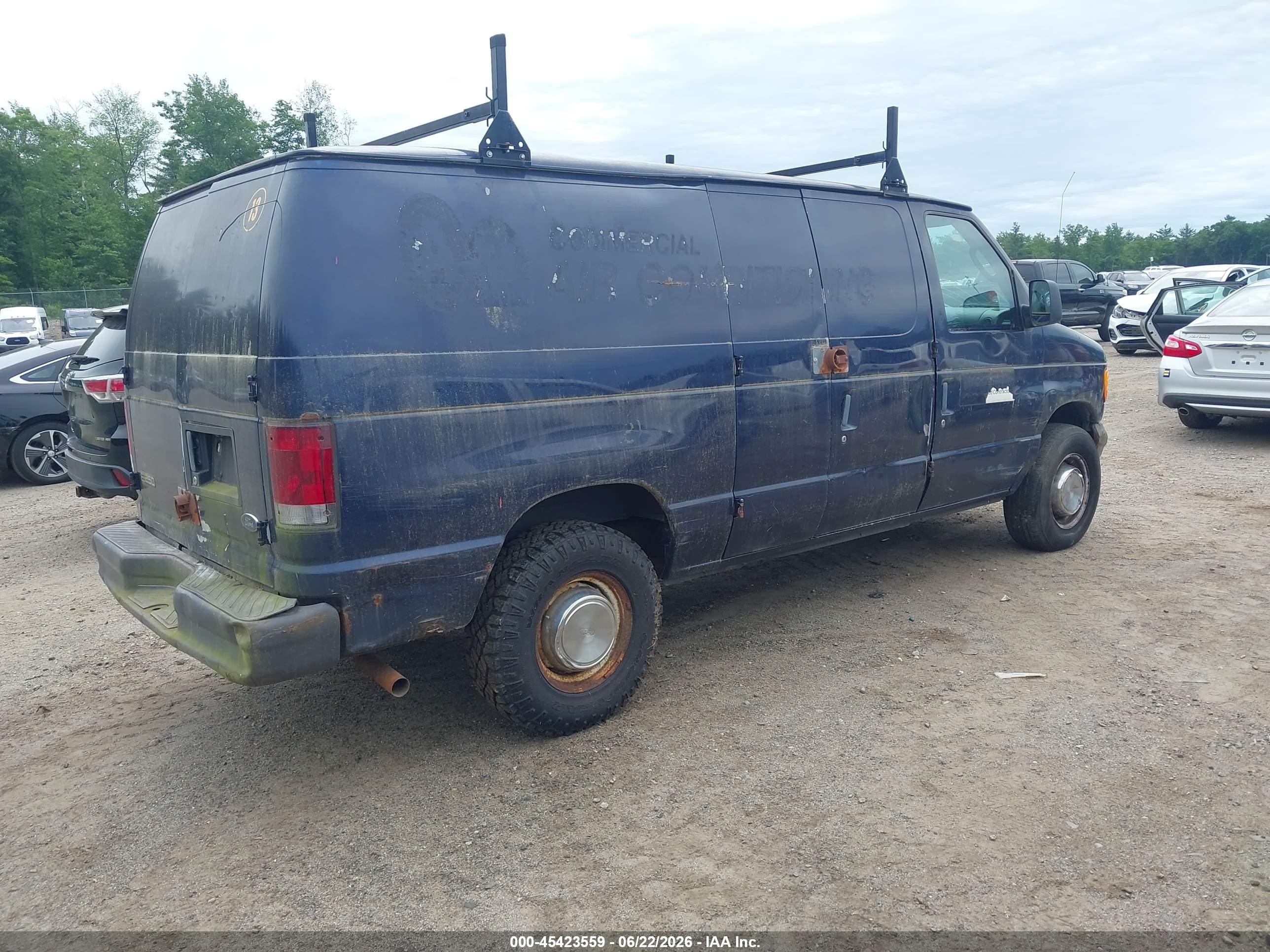 2005 Ford E-250 Commercial/recreational Dark Blue vin: 1FTNE24W95HB41286