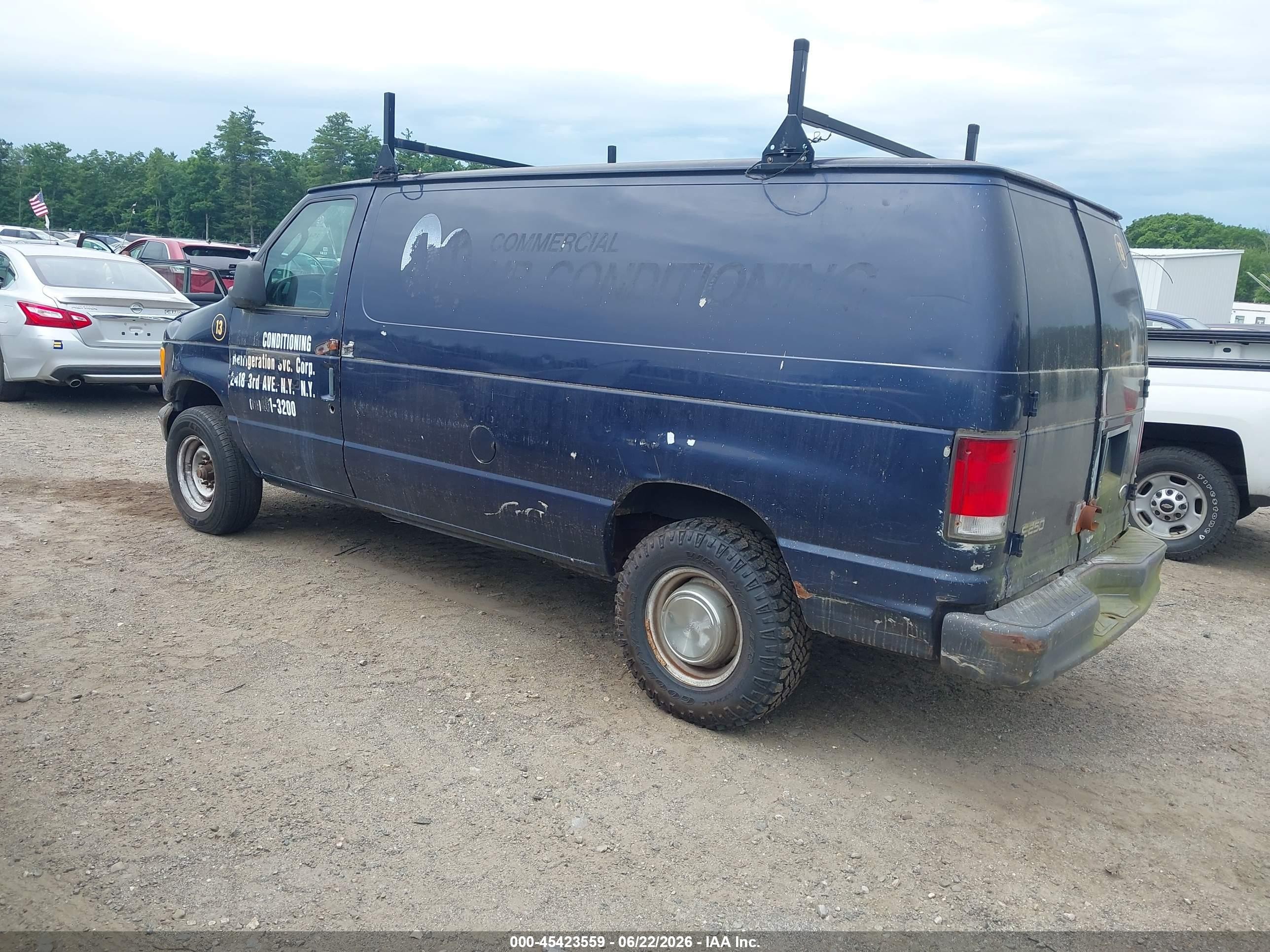 2005 Ford E-250 Commercial/recreational Dark Blue vin: 1FTNE24W95HB41286