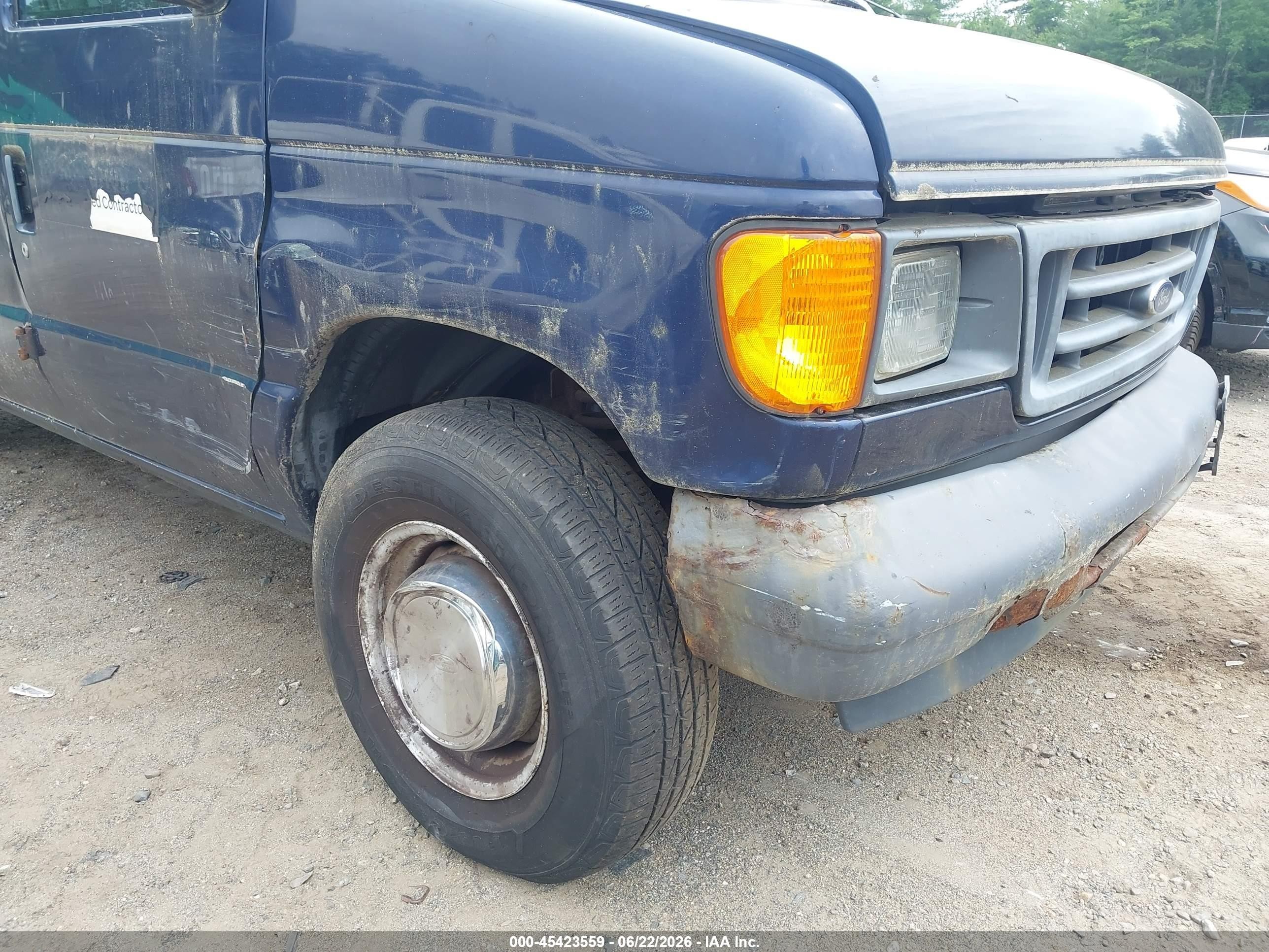 2005 Ford E-250 Commercial/recreational Dark Blue vin: 1FTNE24W95HB41286