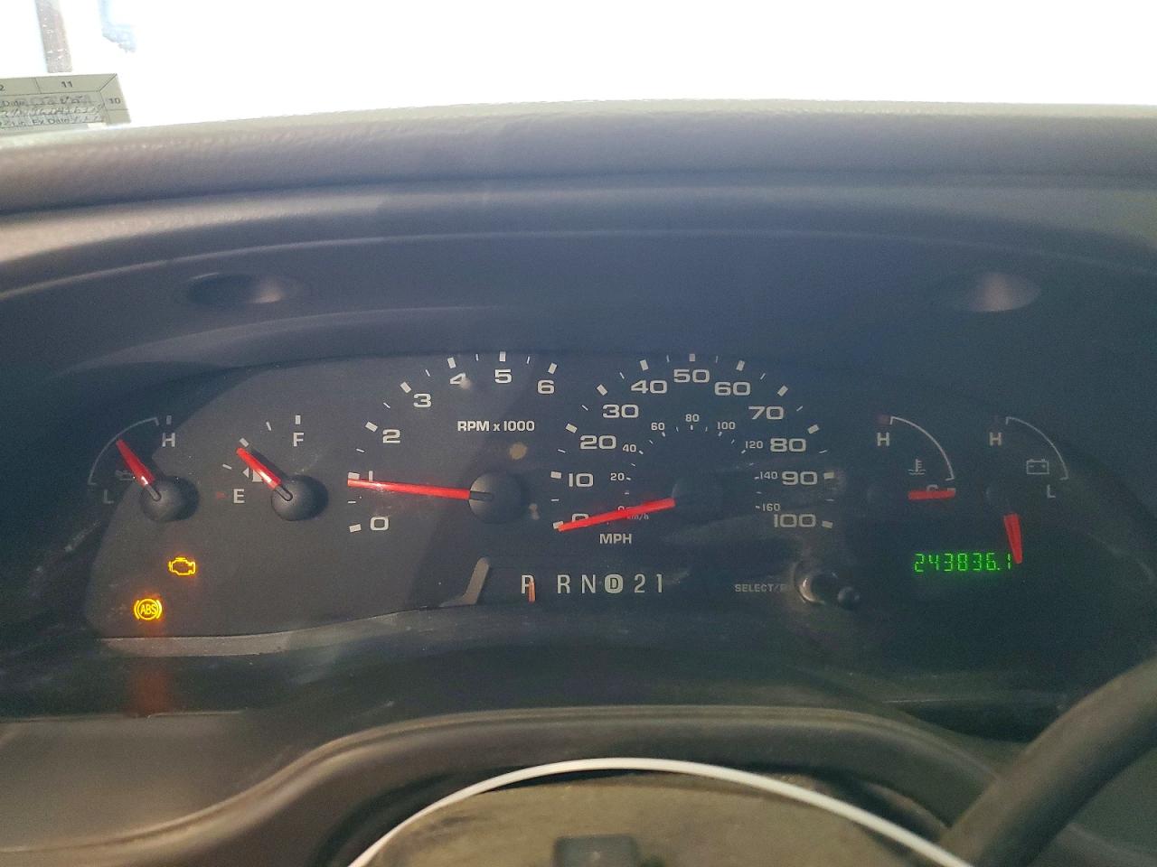 2006 Ford Econoline E250 Van White vin: 1FTNE24W96DA36384