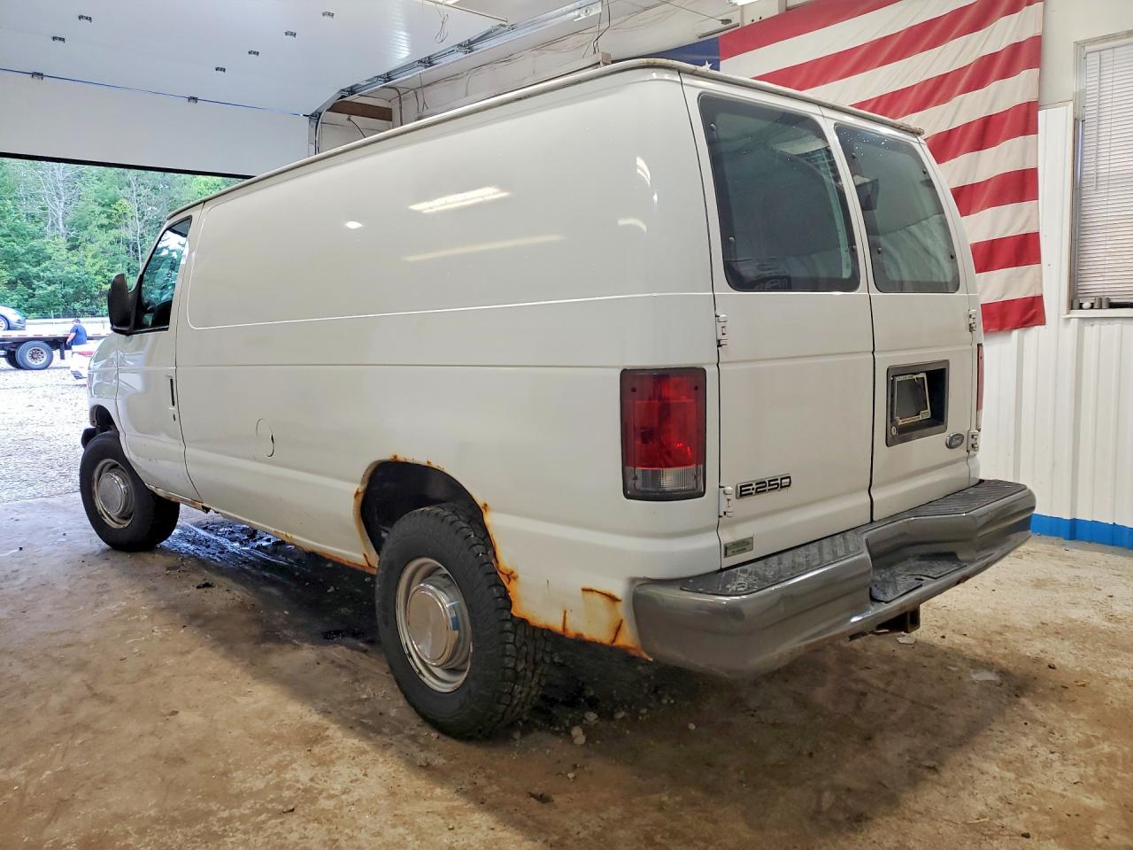 2006 Ford Econoline E250 Van White vin: 1FTNE24W96DA36384