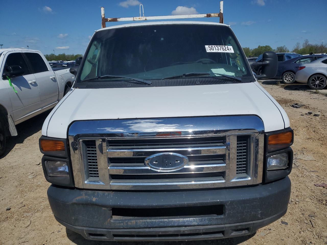 2008 Ford Econoline E250 Van White vin: 1FTNE24W98DA95003