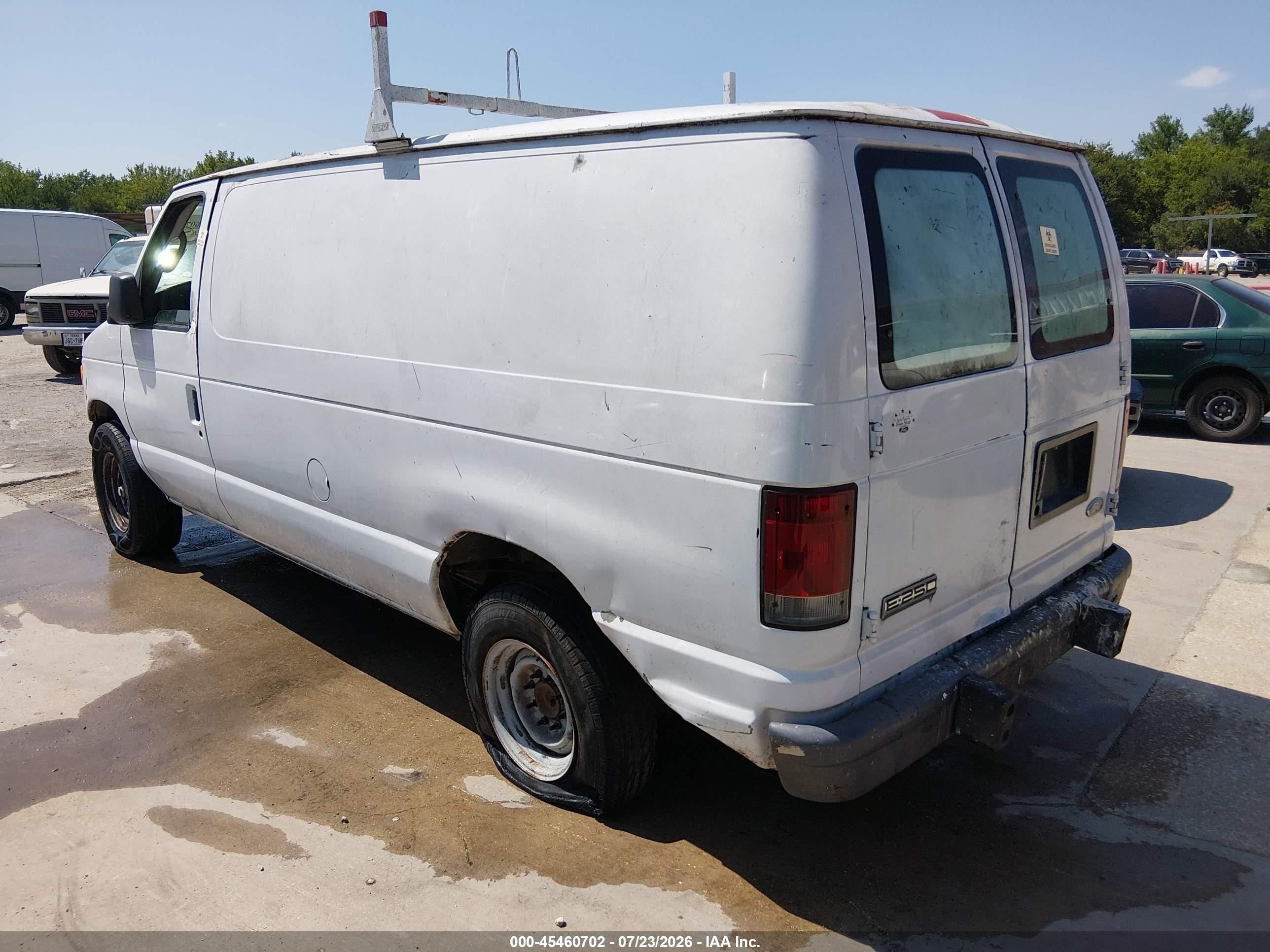 2007 Ford E-250 Commercial/recreational White vin: 1FTNE24WX7DA34502