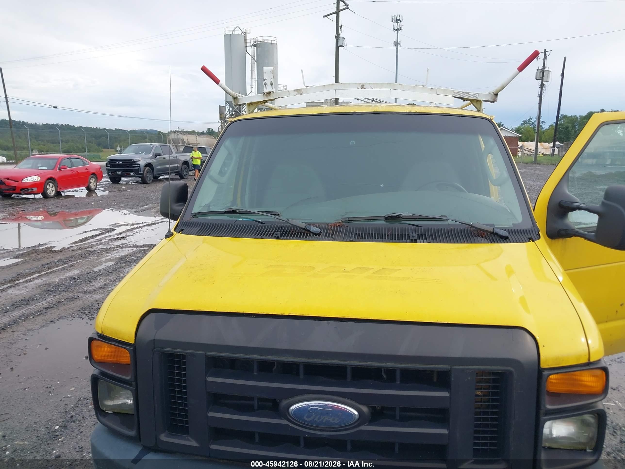 2008 Ford E-250 Commercial/recreational Yellow vin: 1FTNE24WX8DB19325